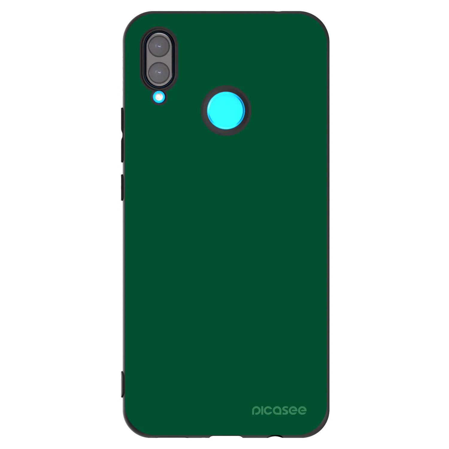 Picasee Μαύρη θήκη σιλικόνης για Huawei Nova 3i - Green Gleam