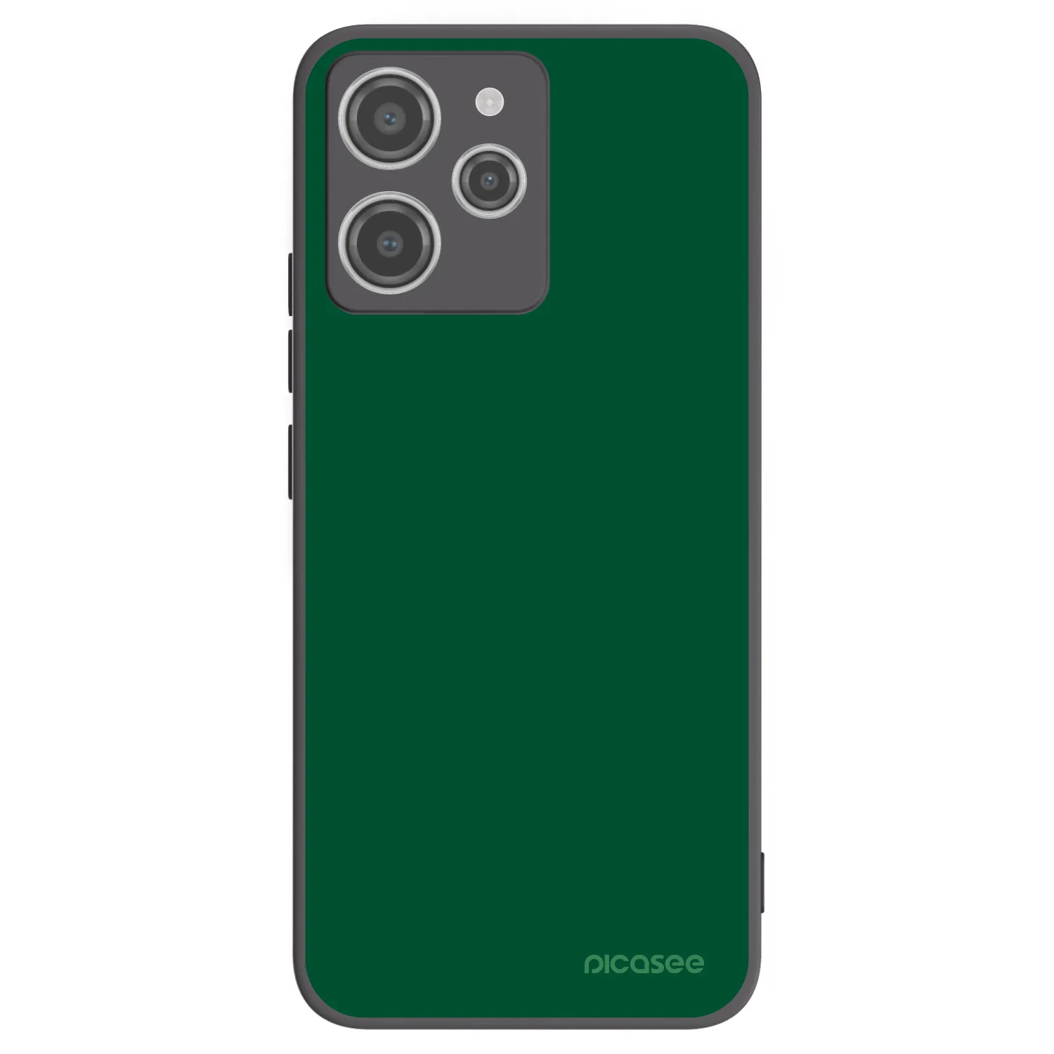 Picasee Μαύρη θήκη σιλικόνης για Xiaomi Redmi 12 4G - Green Gleam