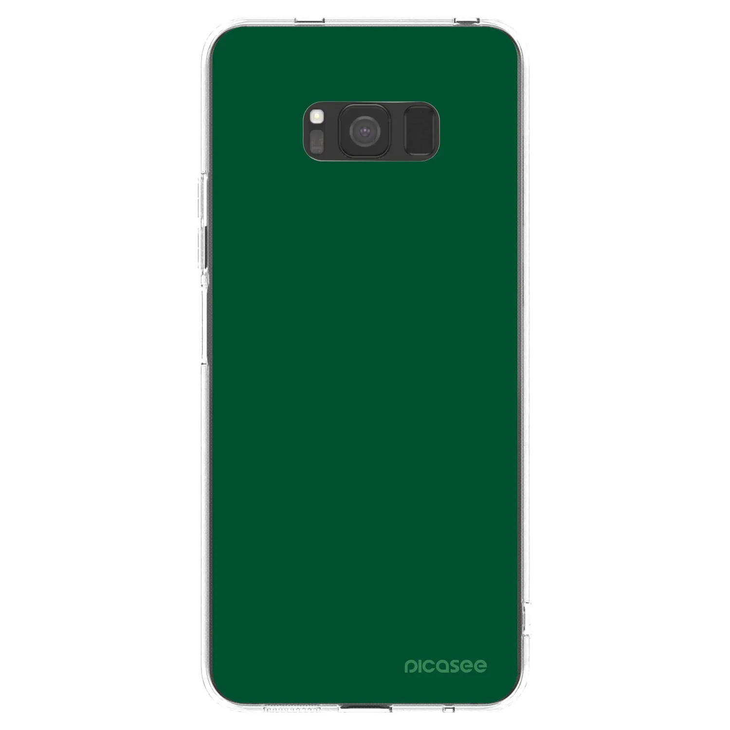 Picasee διαφανής θήκη σιλικόνης Samsung Galaxy S8 G950F - Green Gleam