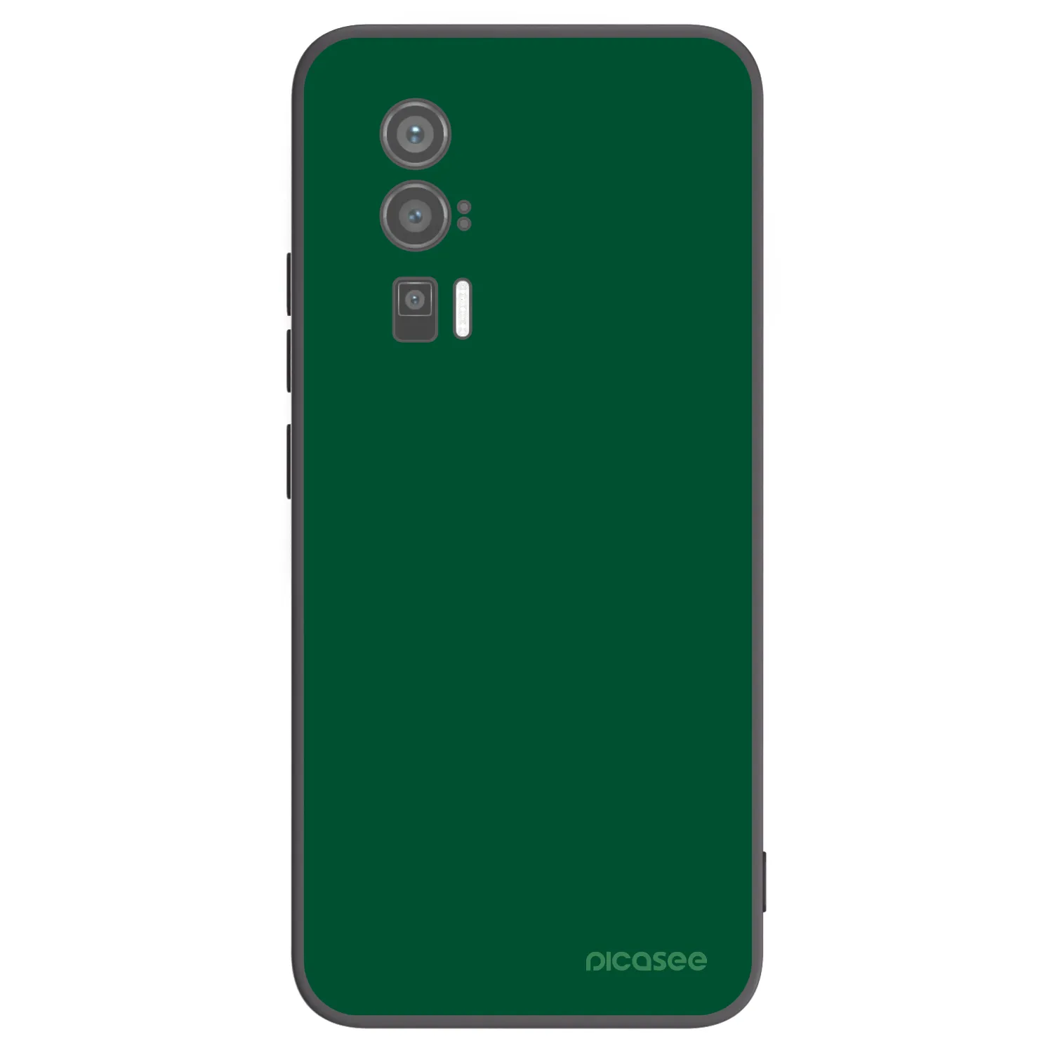 Picasee Μαύρη θήκη σιλικόνης για Xiaomi Poco F5 Pro 5G - Green Gleam