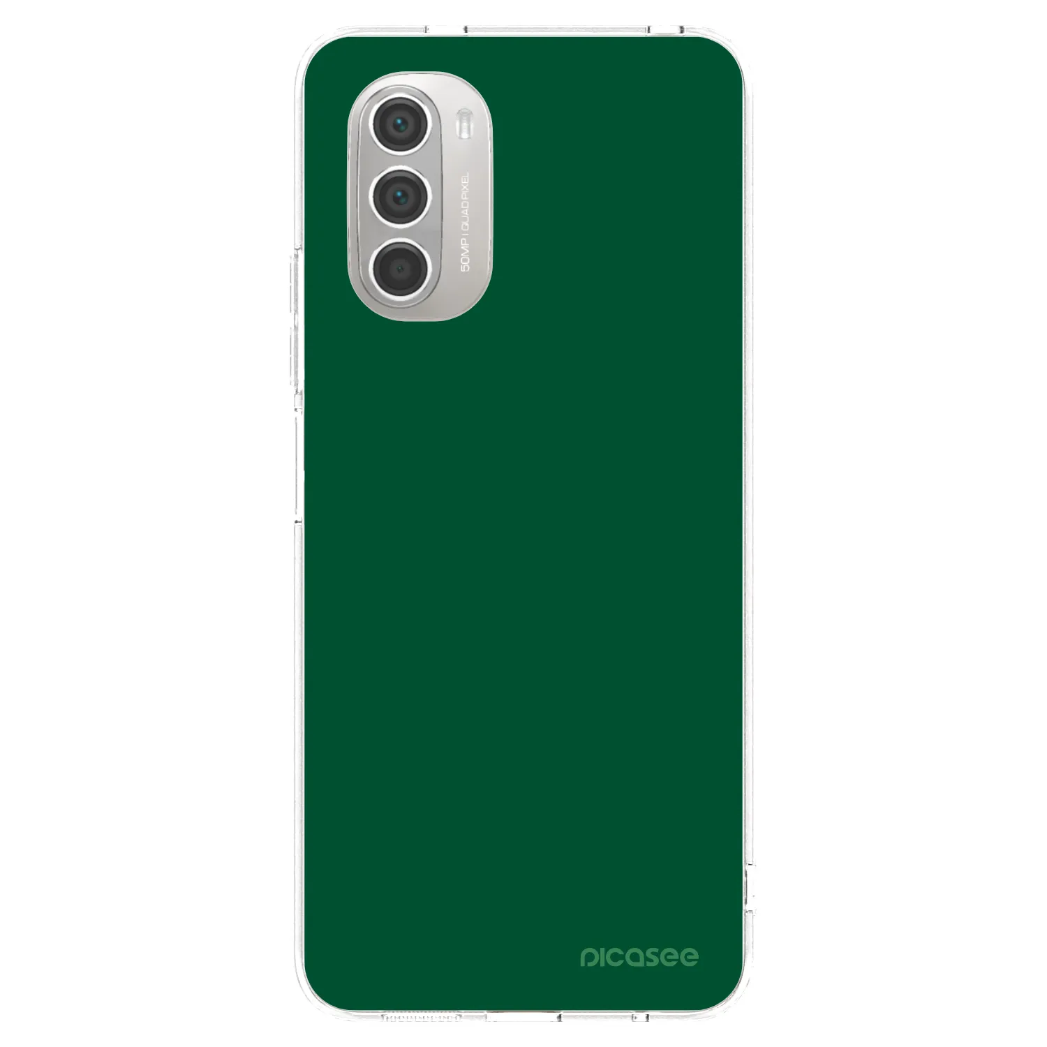 Picasee διαφανής θήκη σιλικόνης Motorola Moto G51 - Green Gleam