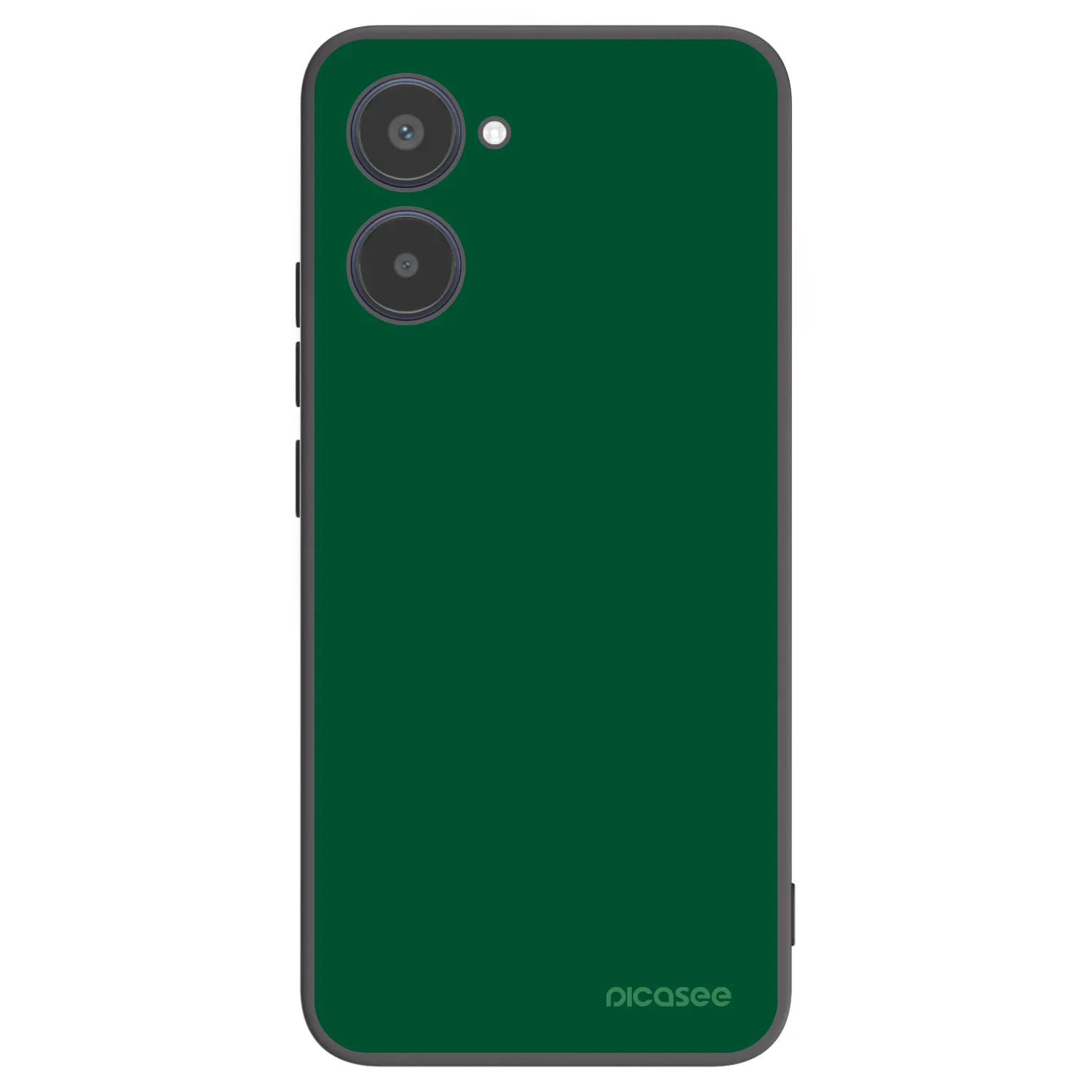 Picasee Μαύρη θήκη σιλικόνης για Realme 10 4G - Green Gleam