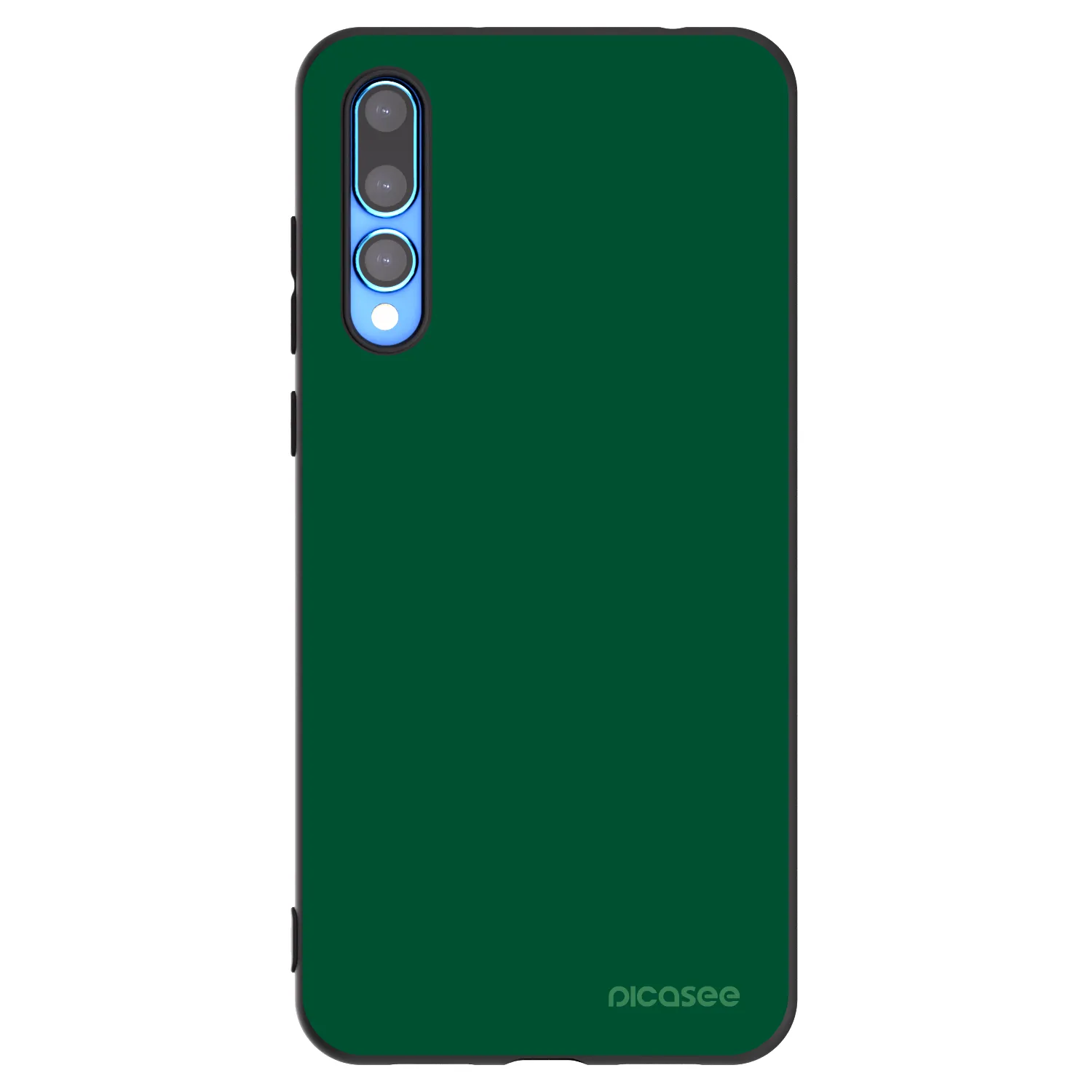 Picasee Μαύρη θήκη σιλικόνης για Huawei P20 Pro - Green Gleam