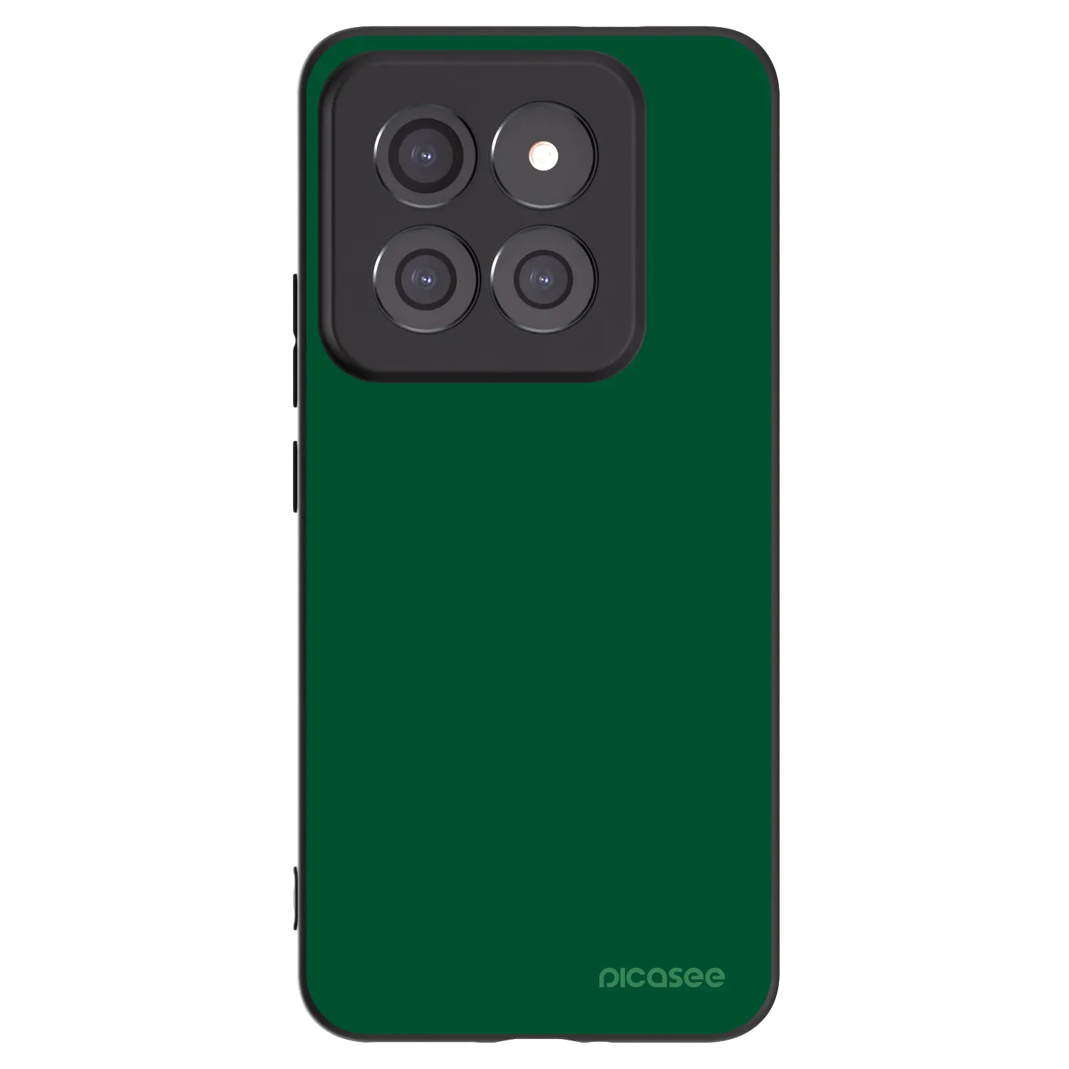 Picasee Μαύρη θήκη σιλικόνης για Xiaomi 14 Pro - Green Gleam