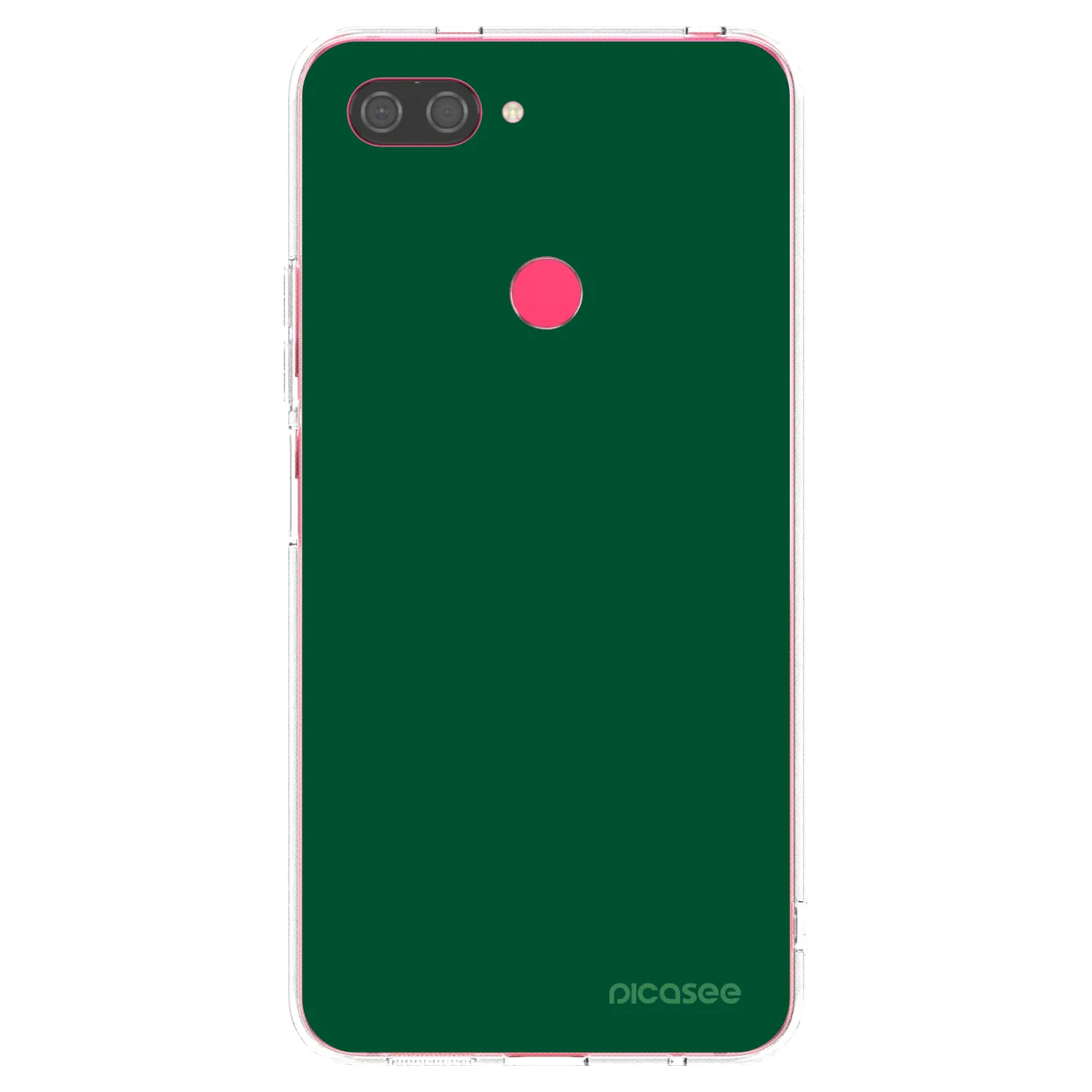 Picasee διαφανής θήκη σιλικόνης Xiaomi Mi 8 Lite - Green Gleam