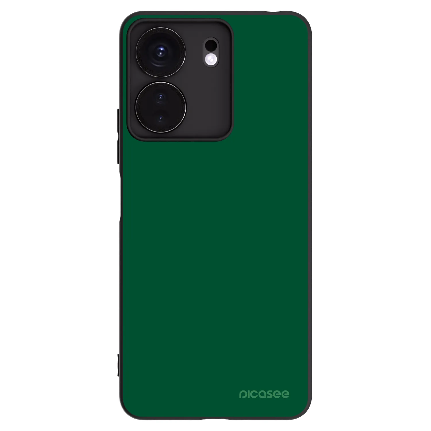 Picasee Μαύρη θήκη σιλικόνης για Xiaomi Redmi 13C 4G - Green Gleam
