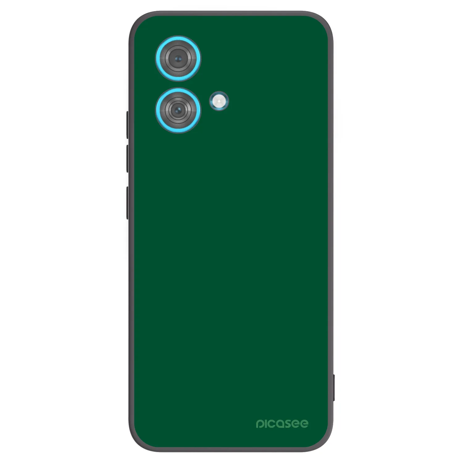 Picasee Μαύρη θήκη σιλικόνης για Motorola Edge 40 Neo - Green Gleam