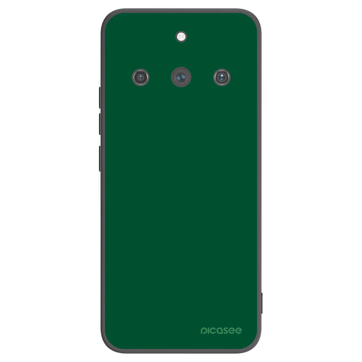 Picasee Μαύρη θήκη σιλικόνης για Realme 11 Pro+ - Green Gleam