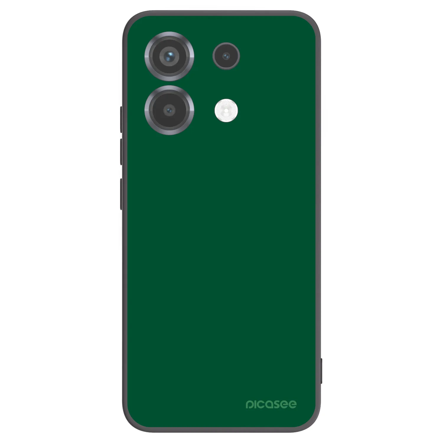 Picasee Μαύρη θήκη σιλικόνης για Xiaomi Poco X6 - Green Gleam