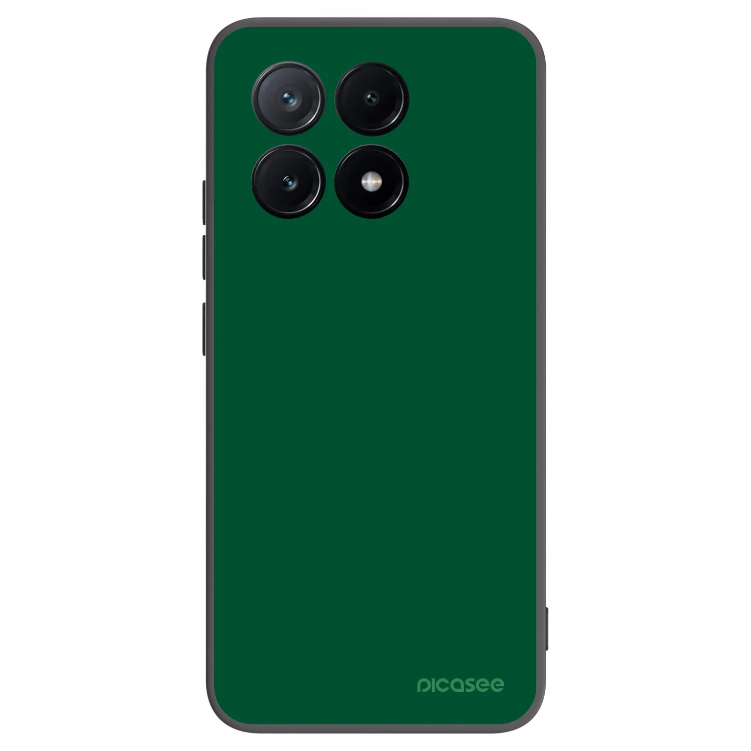 Picasee Μαύρη θήκη σιλικόνης για Xiaomi Poco X6 Pro - Green Gleam