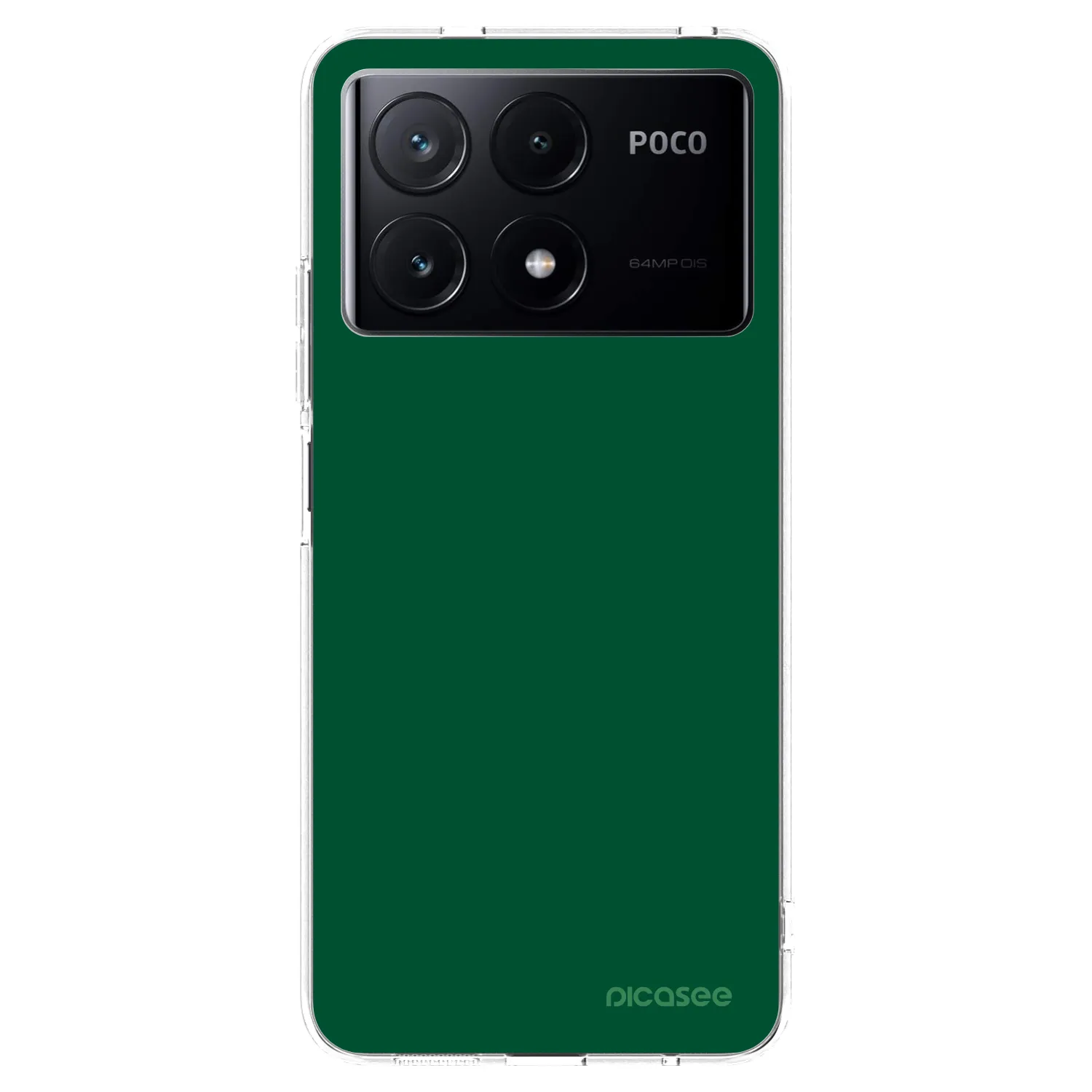 Picasee διαφανής θήκη σιλικόνης Xiaomi Poco X6 Pro - Green Gleam