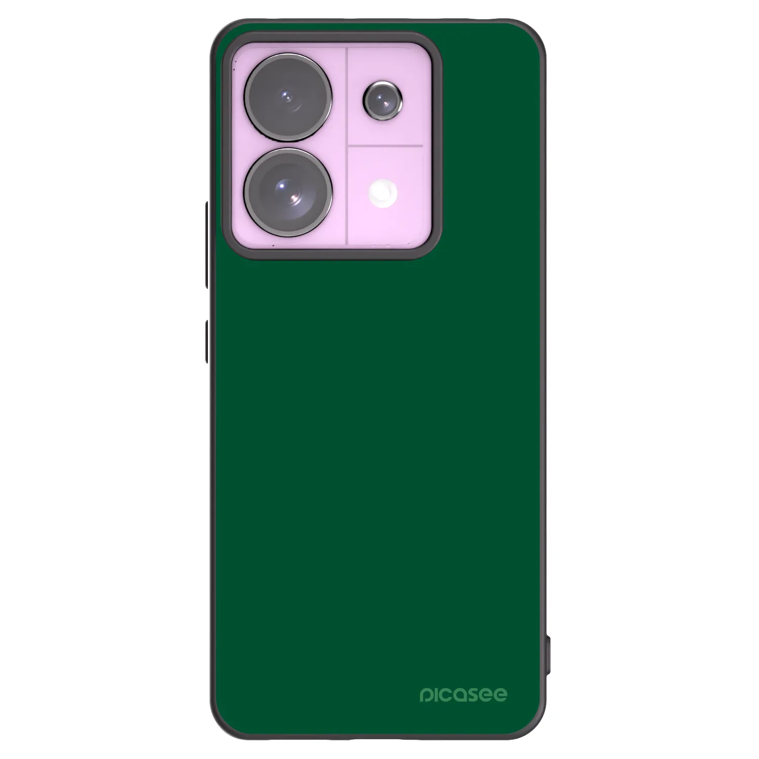 Picasee Μαύρη θήκη σιλικόνης για Xiaomi Redmi Note 13 Pro 5G - Green Gleam