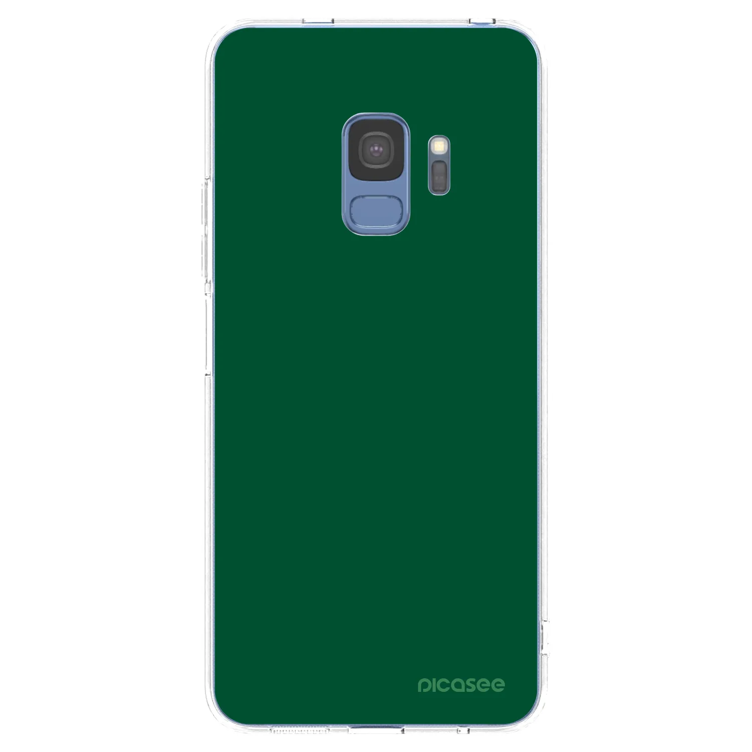 Picasee διαφανής θήκη σιλικόνης Samsung Galaxy S9 G960F - Green Gleam