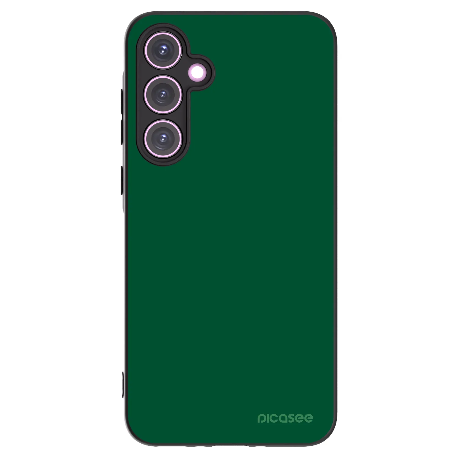 Picasee Μαύρη θήκη σιλικόνης για Samsung Galaxy A35 5G A356B - Green Gleam