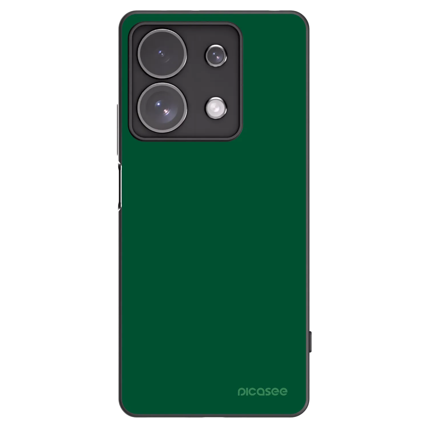 Picasee Μαύρη θήκη σιλικόνης για Xiaomi Redmi Note 13 Pro 4G - Green Gleam