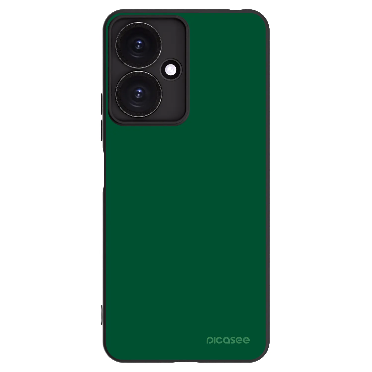 Picasee Μαύρη θήκη σιλικόνης για Xiaomi Redmi 13C 5G - Green Gleam
