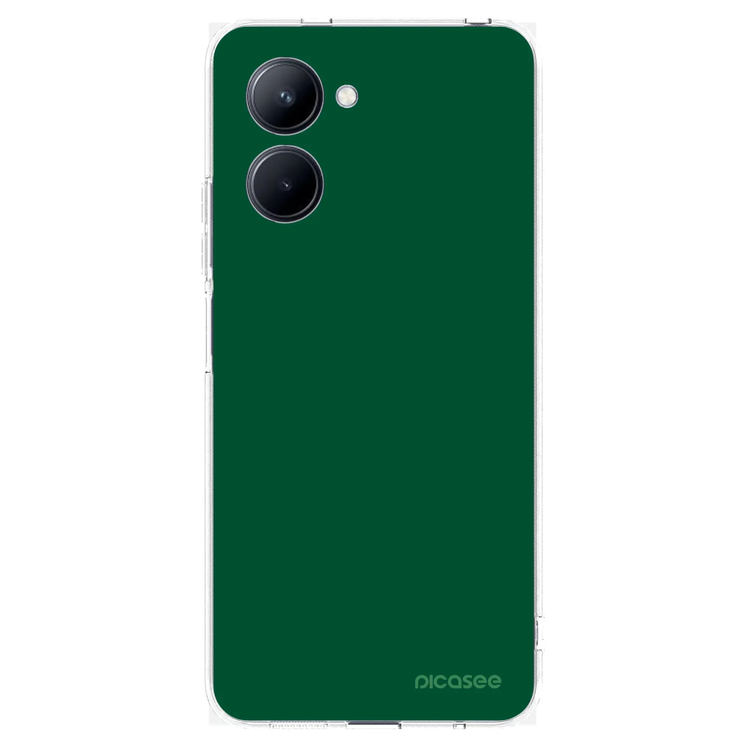 Picasee διαφανής θήκη σιλικόνης Realme C33 (2023) - Green Gleam