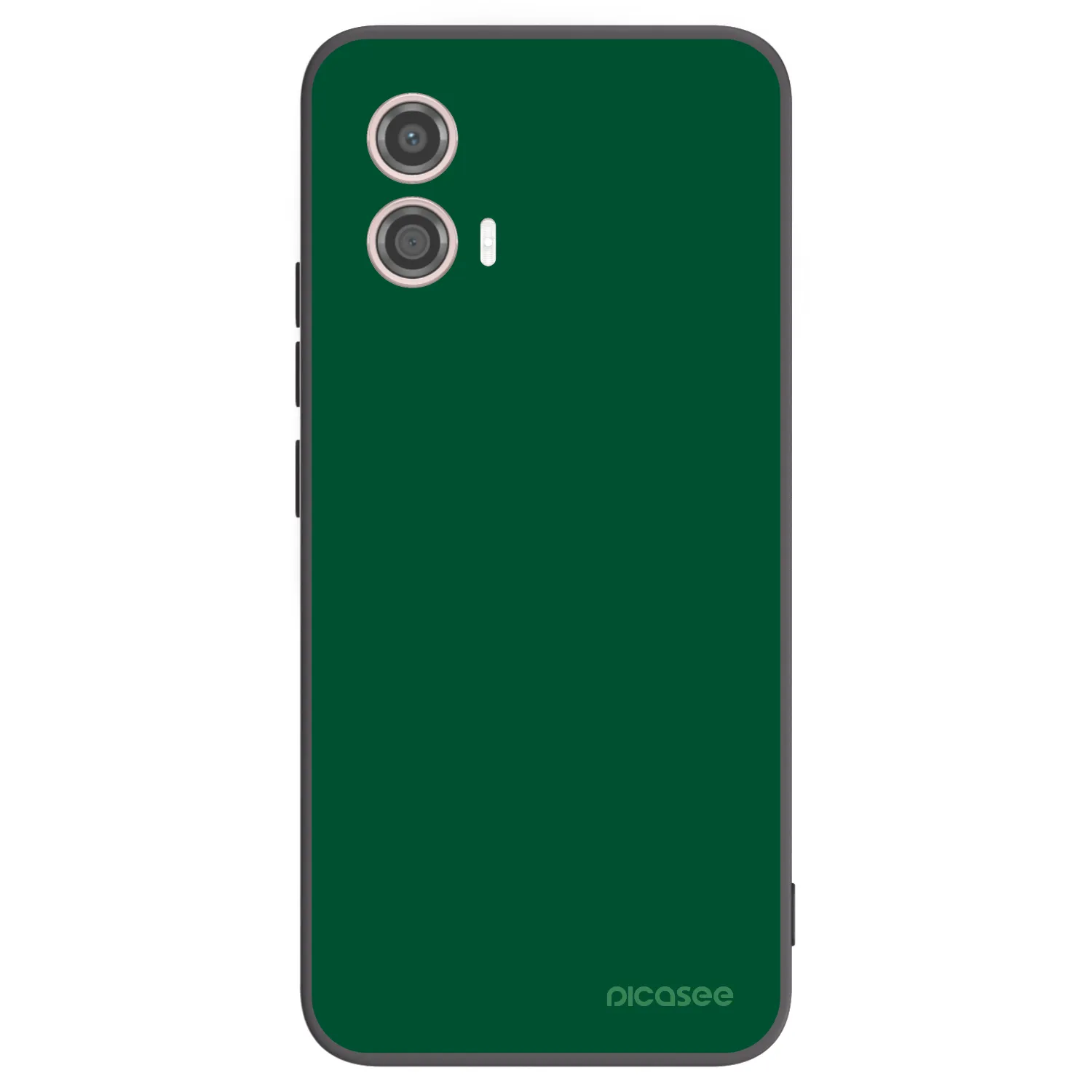 Picasee Μαύρη θήκη σιλικόνης για Motorola Moto G53 5G - Green Gleam
