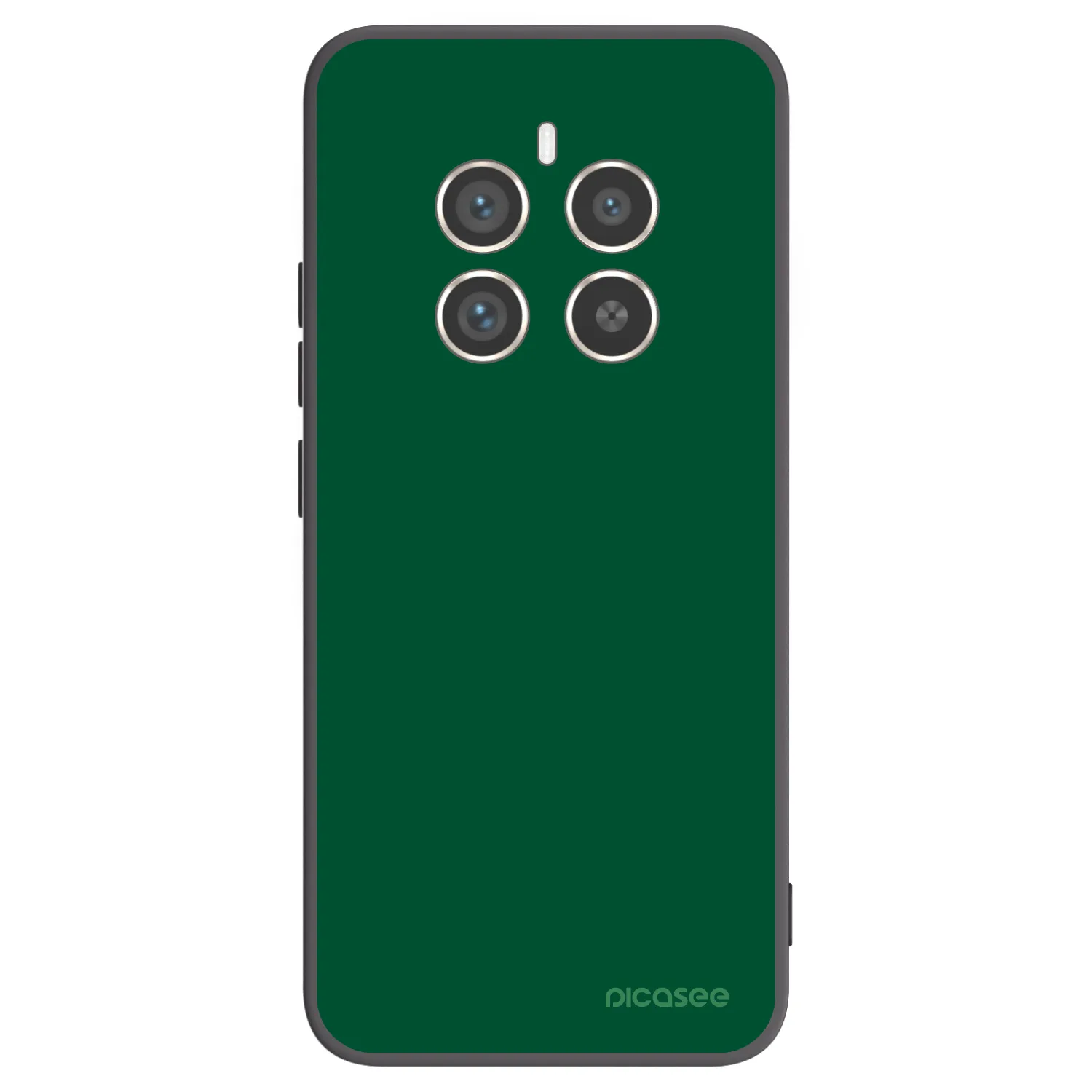 Picasee Μαύρη θήκη σιλικόνης για Realme 12 Pro 5G - Green Gleam