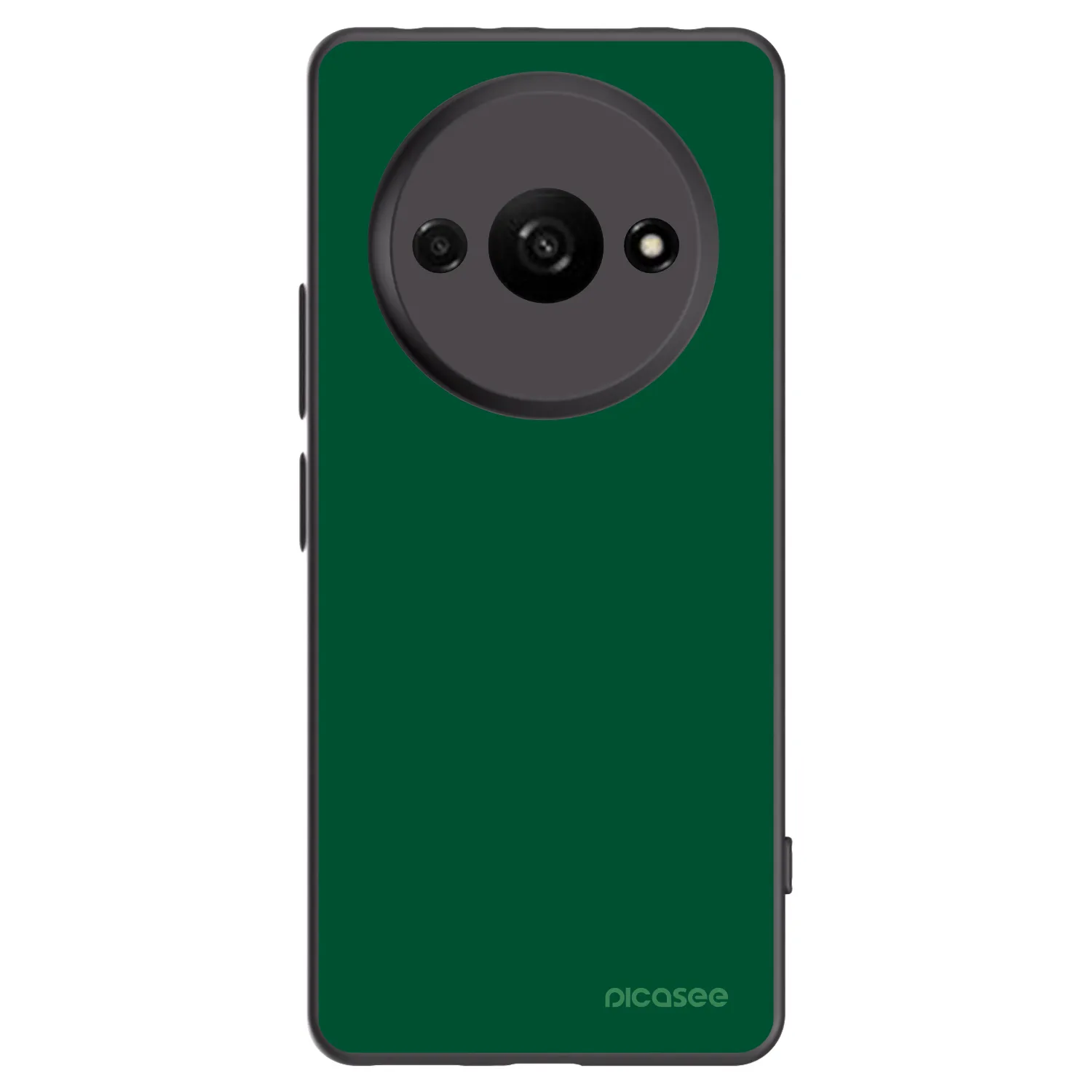 Picasee Μαύρη θήκη σιλικόνης για Xiaomi Redmi A3 - Green Gleam