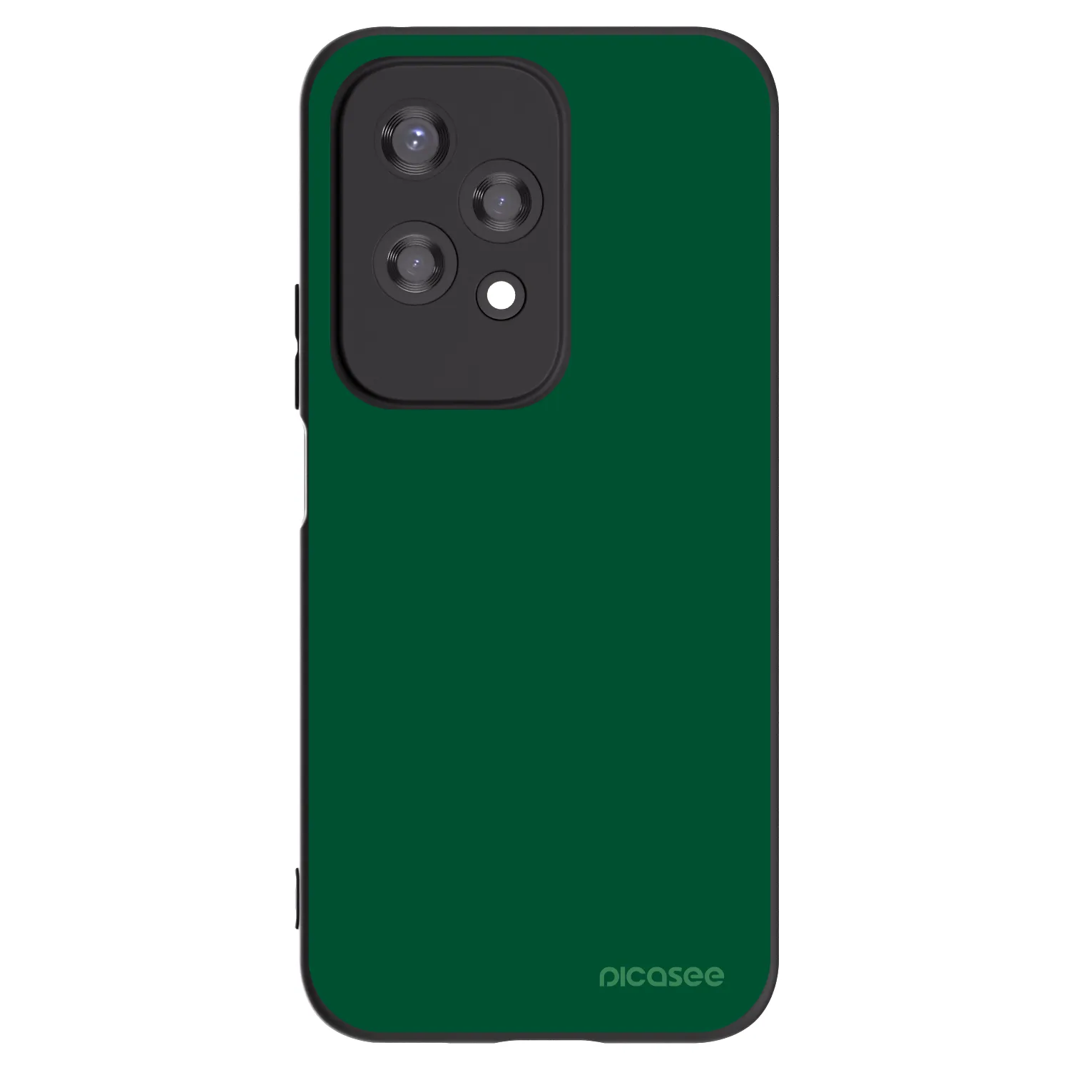 Picasee Μαύρη θήκη σιλικόνης για Honor 200 Lite - Green Gleam