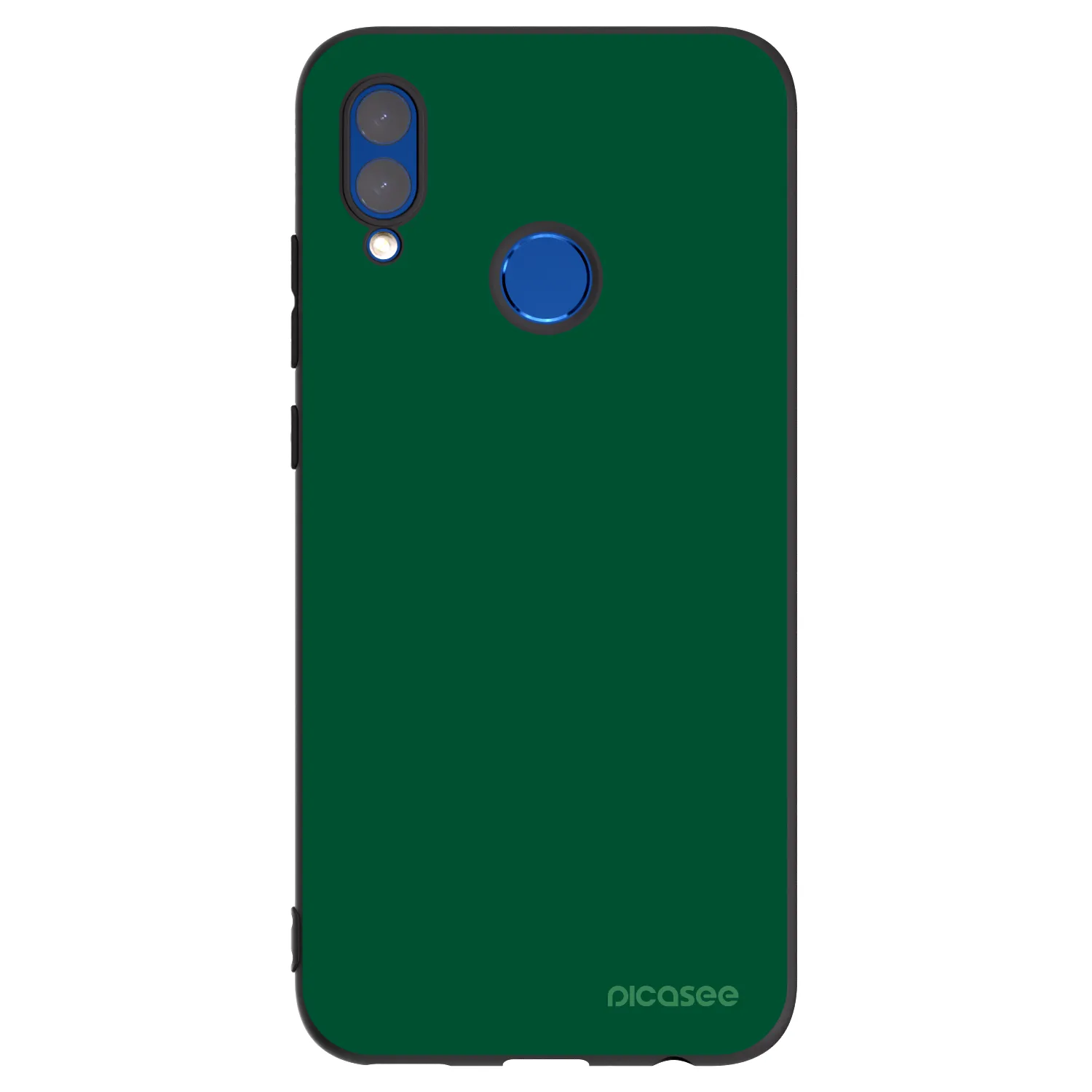 Picasee Μαύρη θήκη σιλικόνης για Huawei P Smart 2019 - Green Gleam