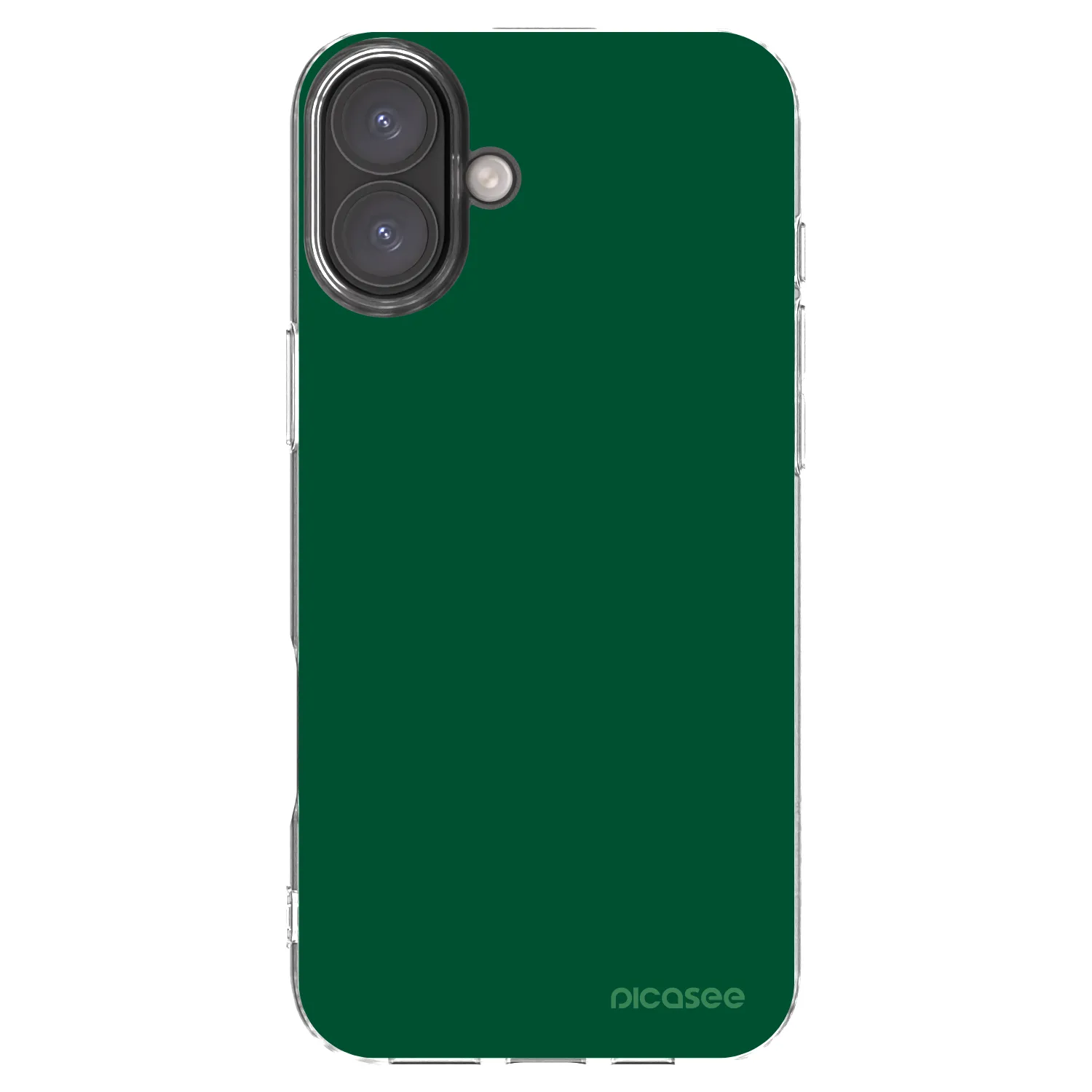 Picasee διαφανής θήκη σιλικόνης Apple iPhone 16 Plus - Green Gleam