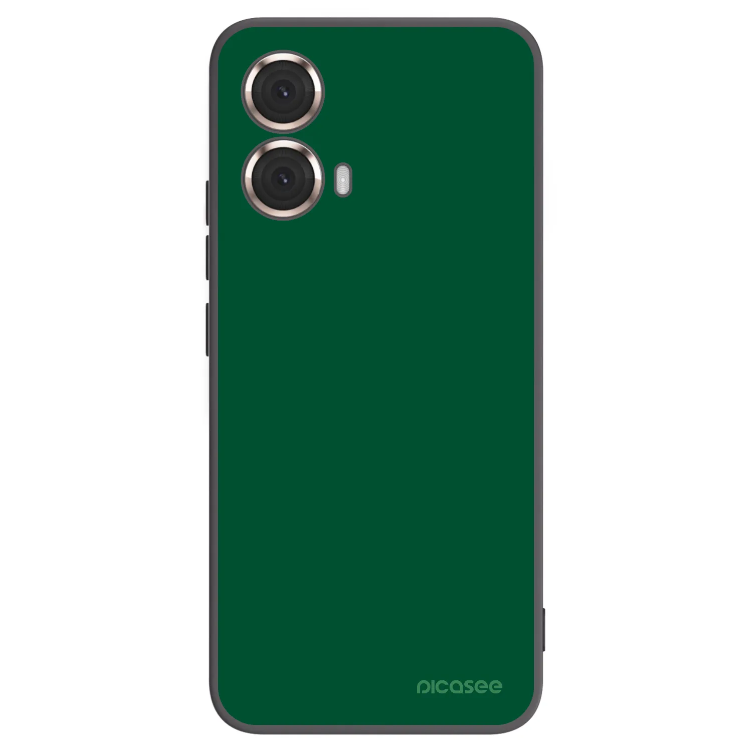 Picasee Μαύρη θήκη σιλικόνης για Motorola Moto G85 - Green Gleam