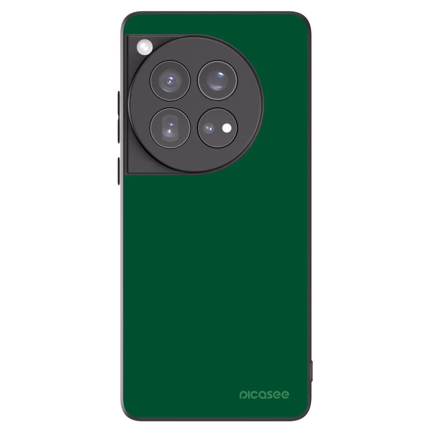 Picasee Μαύρη θήκη σιλικόνης για OnePlus 12 5G - Green Gleam
