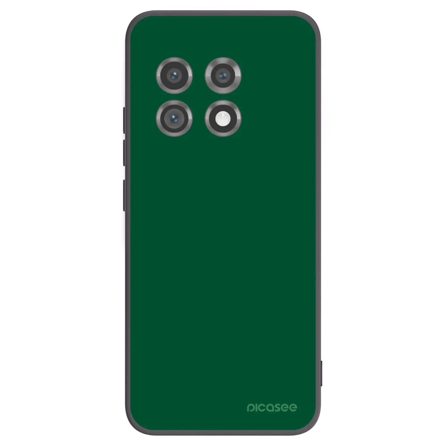 Picasee Μαύρη θήκη σιλικόνης για OnePlus 11 5G - Green Gleam