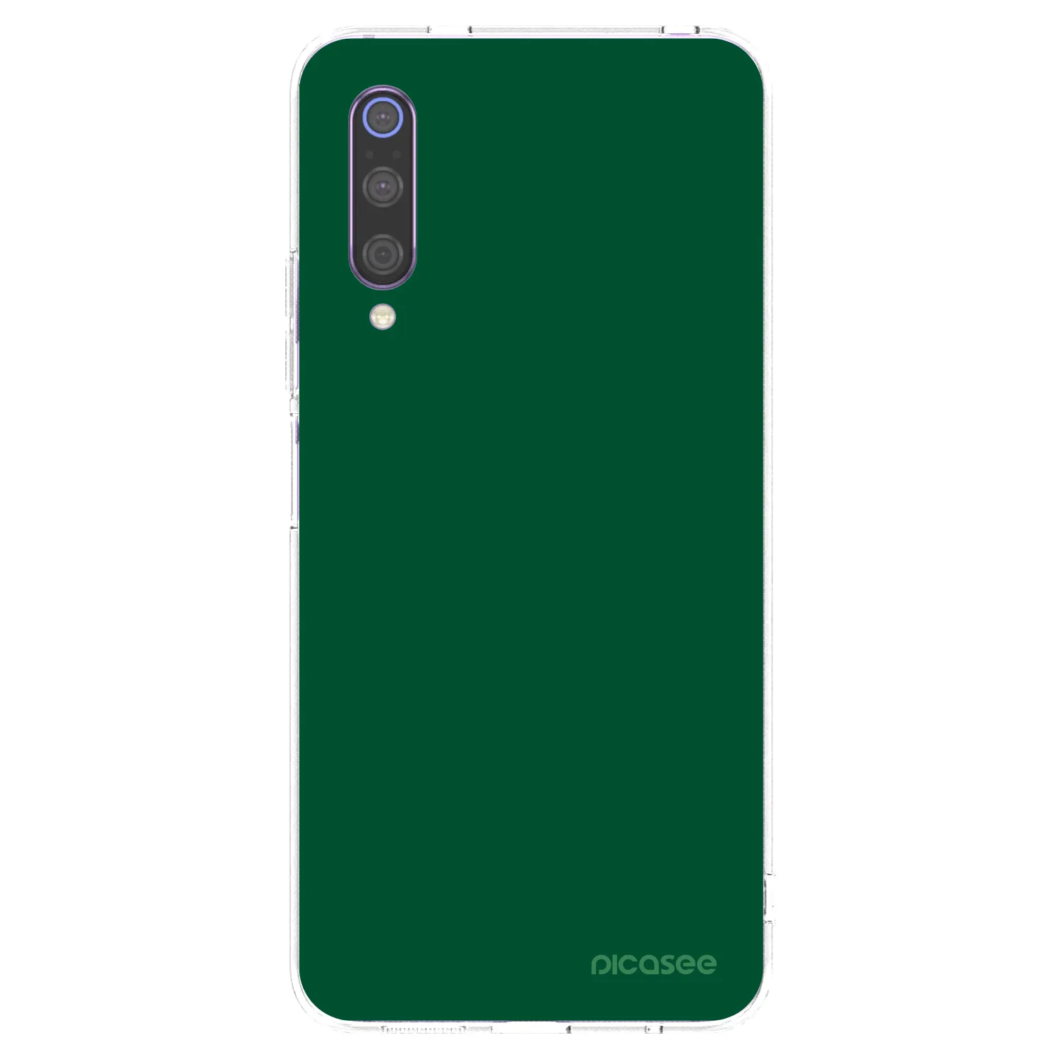 Picasee διαφανής θήκη σιλικόνης Xiaomi Mi 9 - Green Gleam