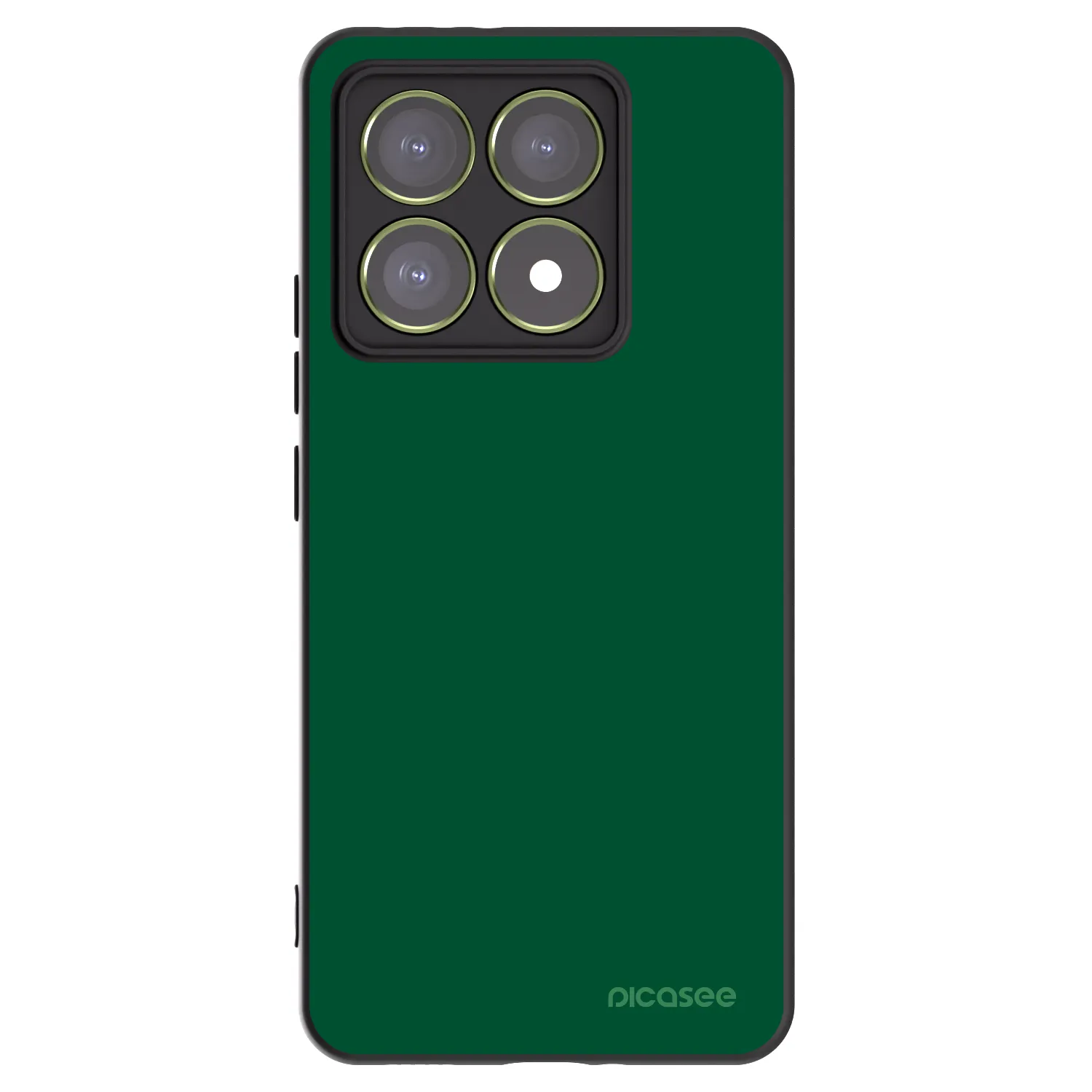 Picasee Μαύρη θήκη σιλικόνης για Xiaomi 14T - Green Gleam