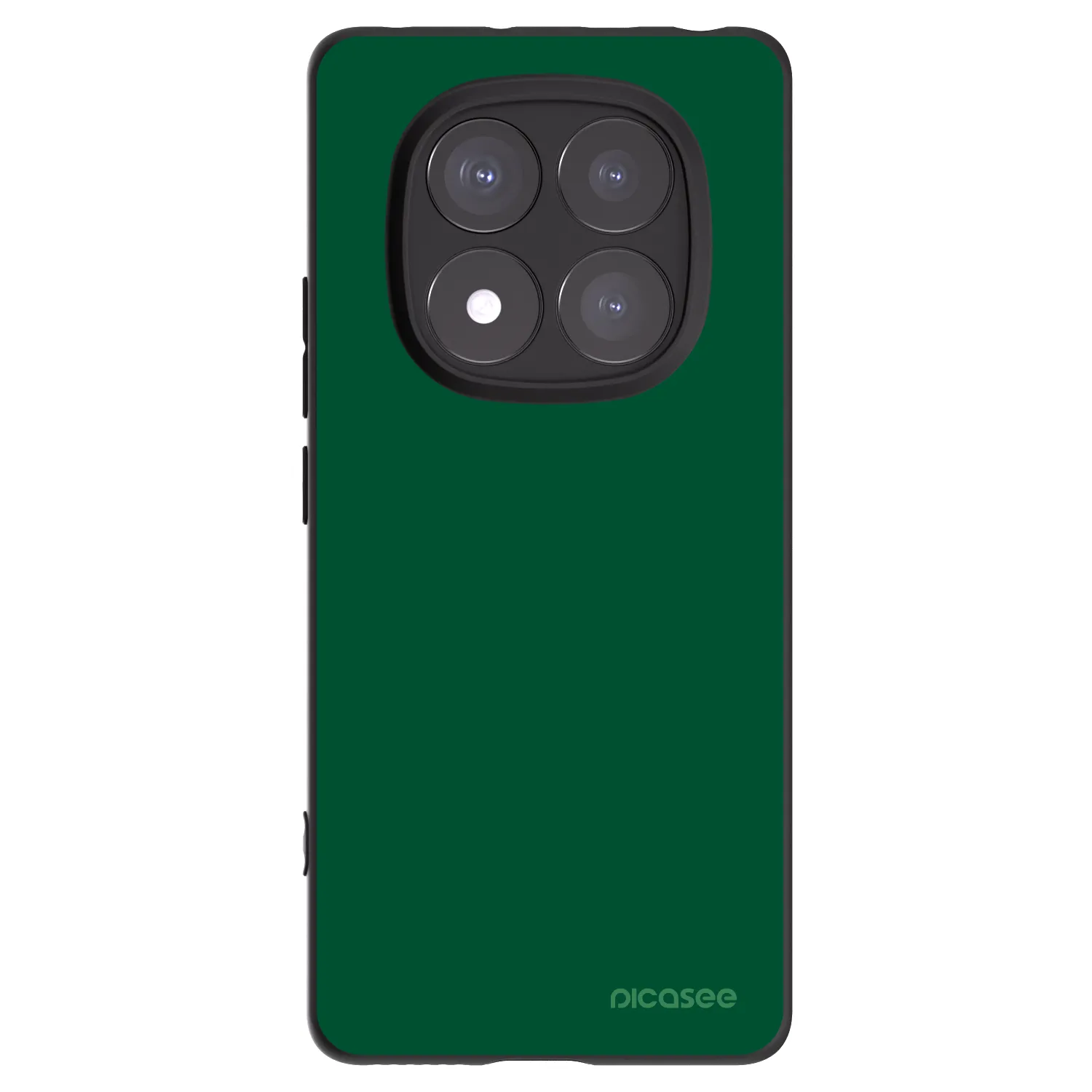 Picasee Μαύρη θήκη σιλικόνης για Xiaomi Redmi Note 14 Pro+ 5G - Green Gleam