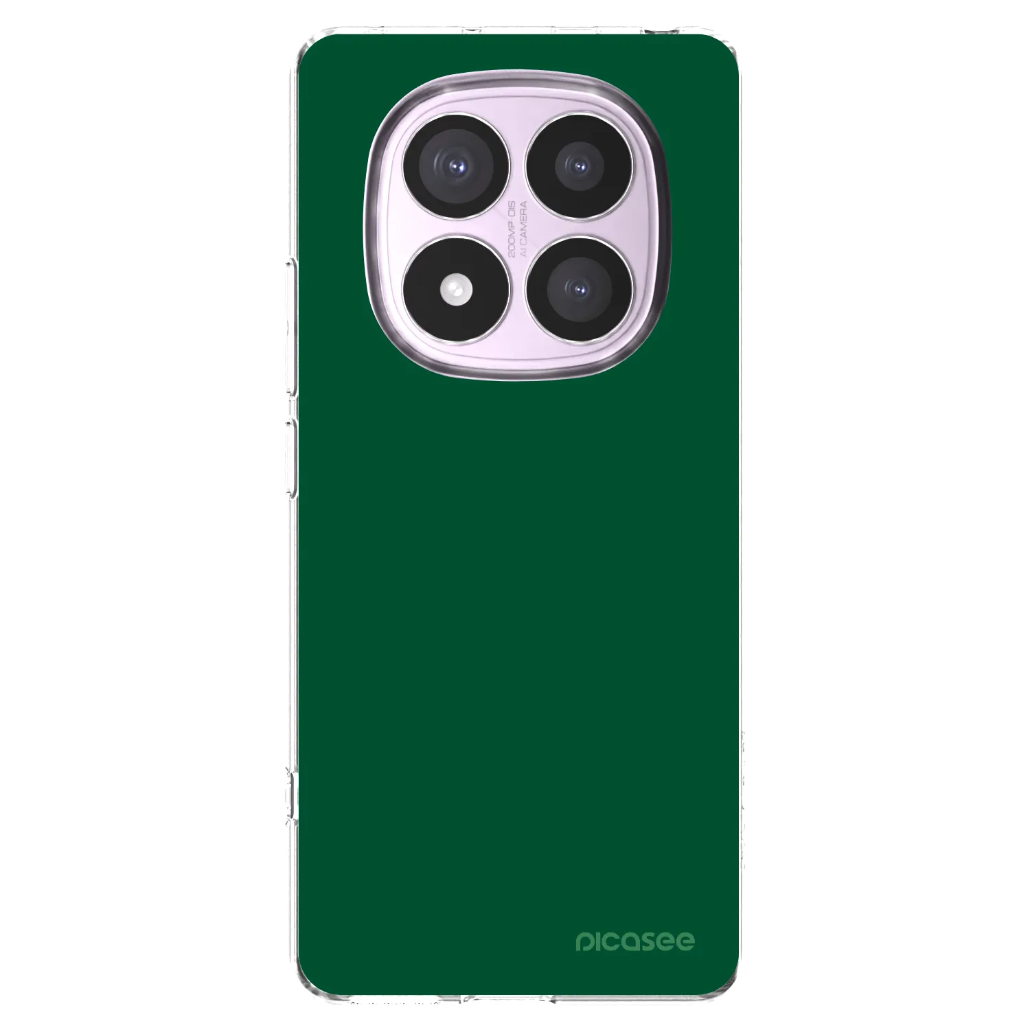 Picasee διαφανής θήκη σιλικόνης Xiaomi Redmi Note 14 Pro 5G - Green Gleam