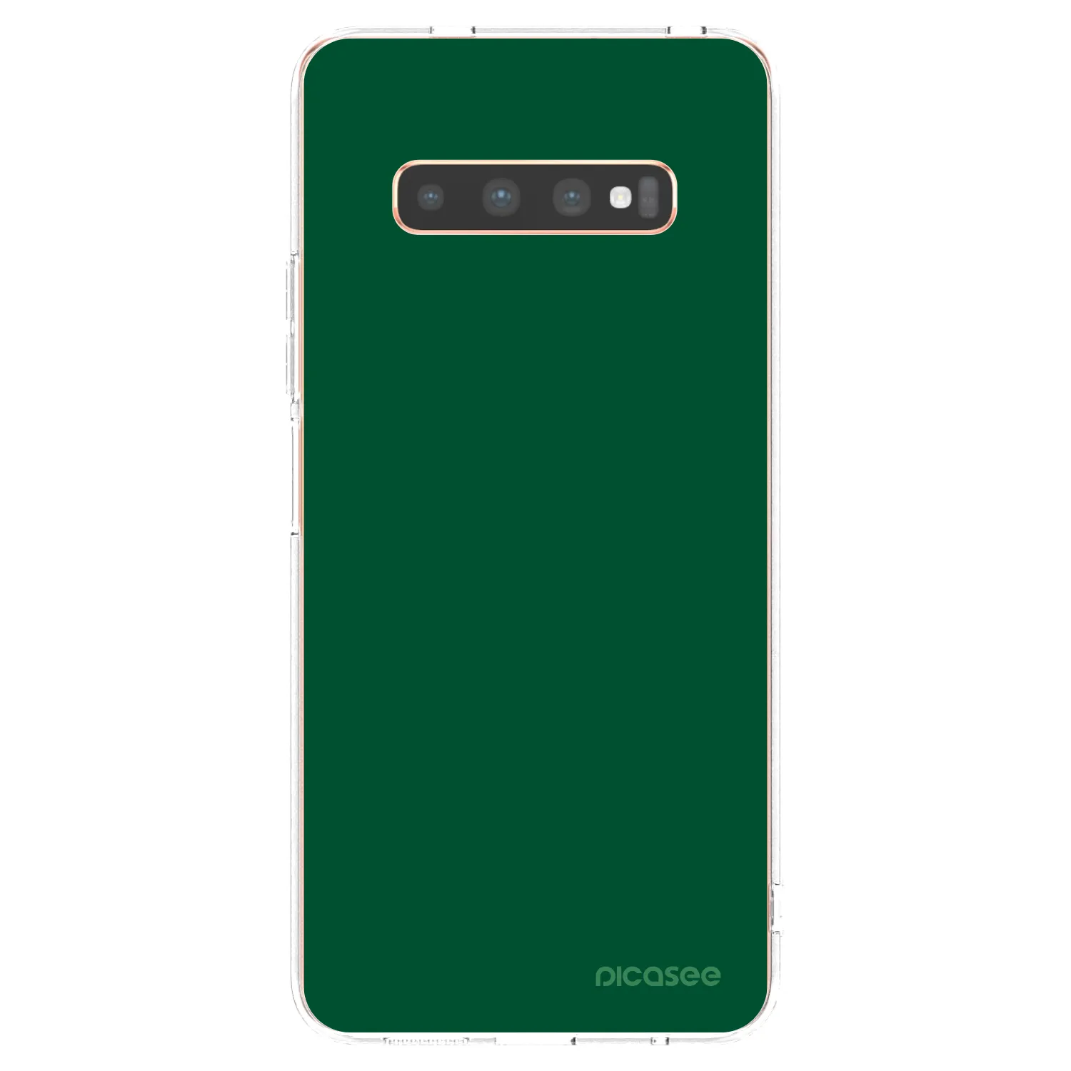 Picasee διαφανής θήκη σιλικόνης Samsung Galaxy S10 Plus G975 - Green Gleam