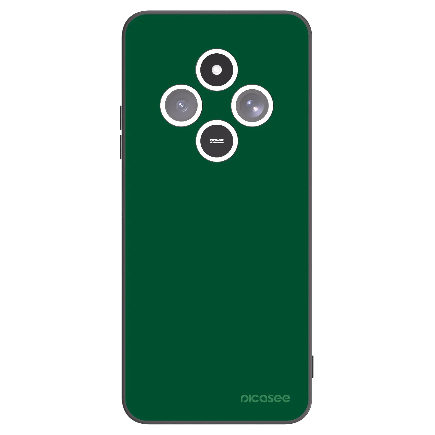 Picasee Μαύρη θήκη σιλικόνης για Xiaomi Redmi 14C - Green Gleam