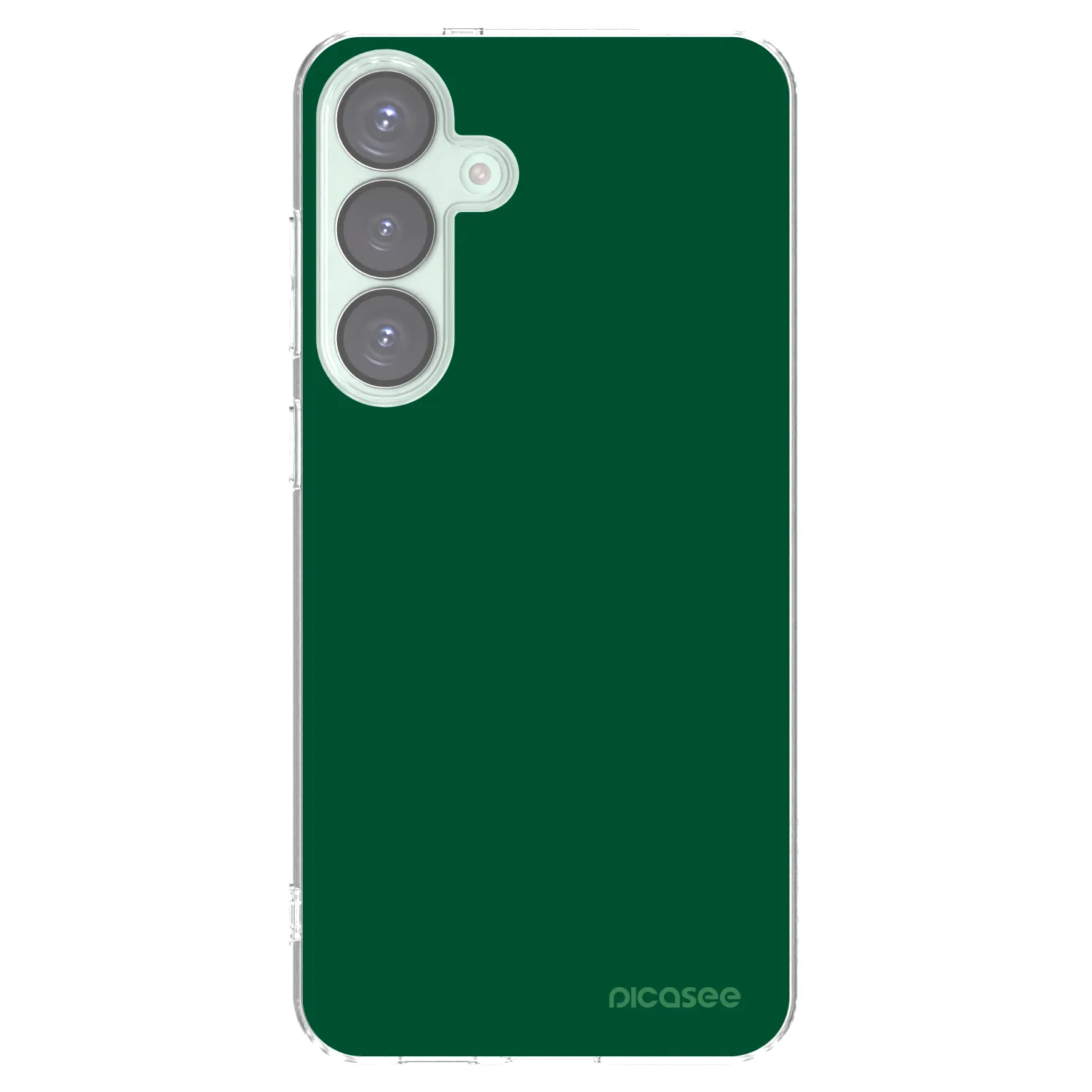 Picasee διαφανής θήκη σιλικόνης Samsung Galaxy S25+ 5G - Green Gleam