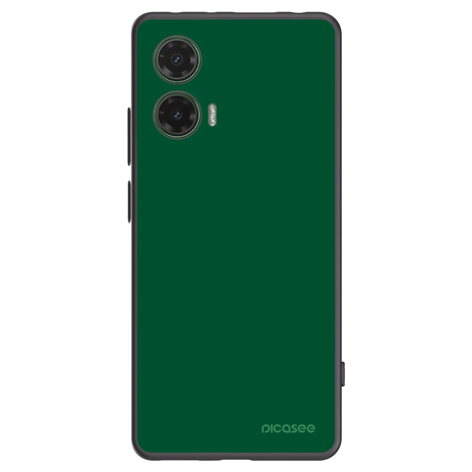 Picasee Μαύρη θήκη σιλικόνης για Motorola Moto G35 5G - Green Gleam