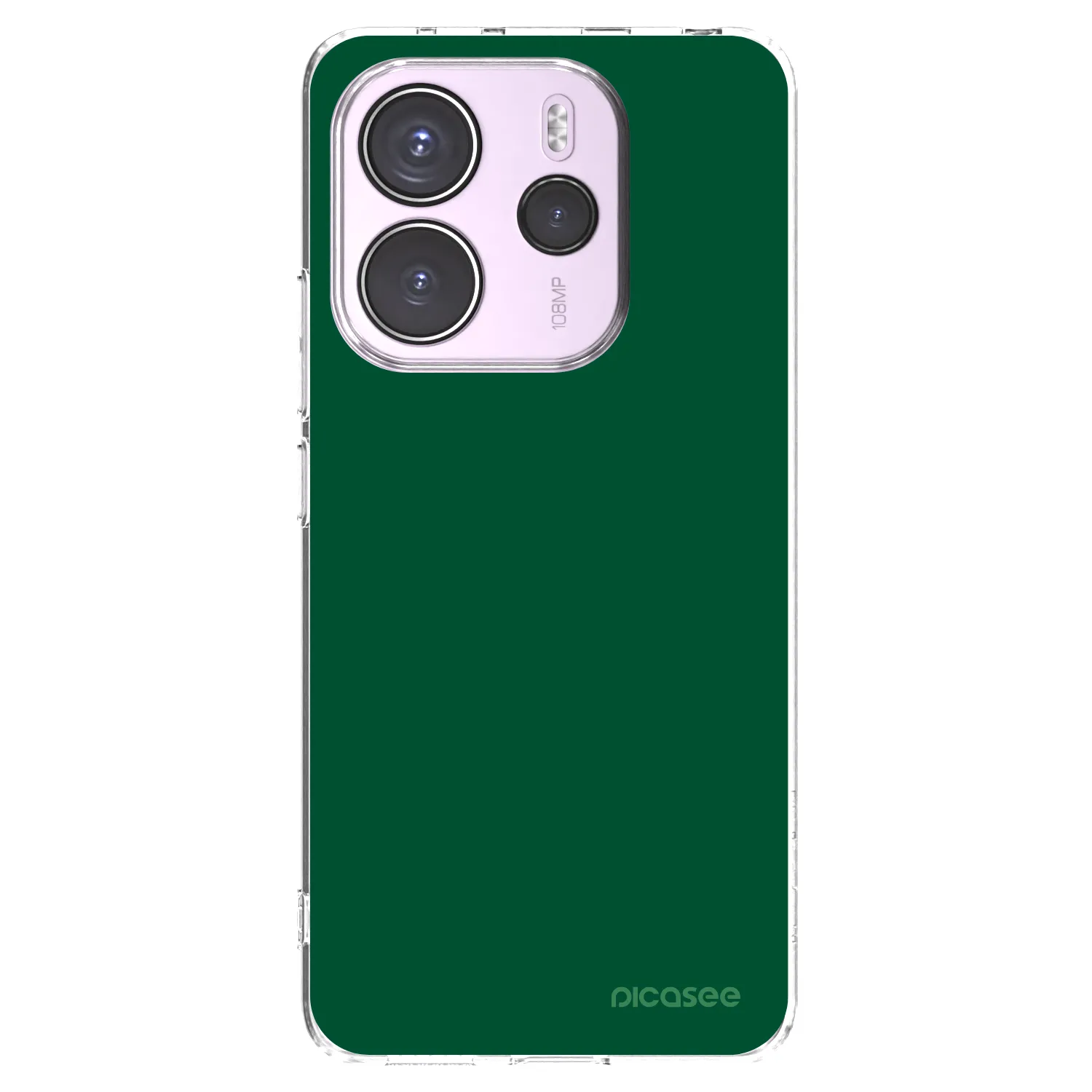 Picasee διαφανής θήκη σιλικόνης Xiaomi Redmi Note 14 4G - Green Gleam
