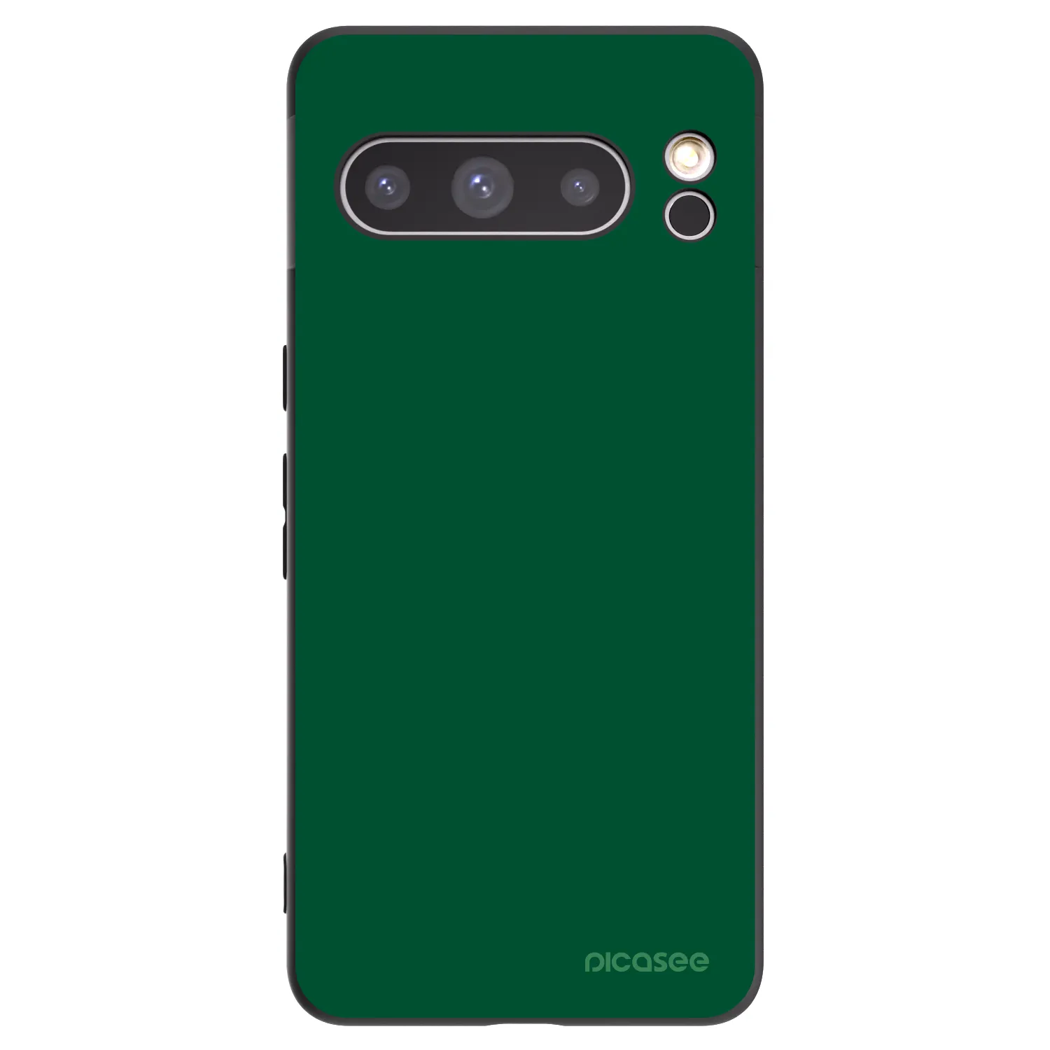 Picasee Μαύρη θήκη σιλικόνης για Google Pixel 8 Pro - Green Gleam