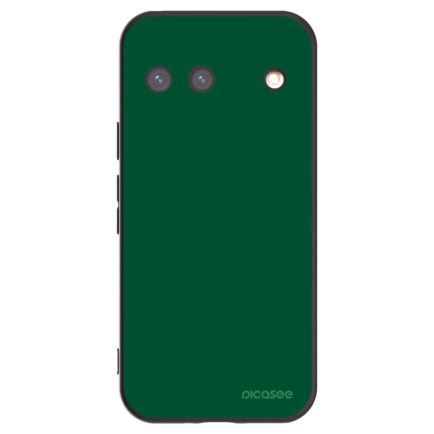 Picasee Μαύρη θήκη σιλικόνης για Google Pixel 9 - Green Gleam