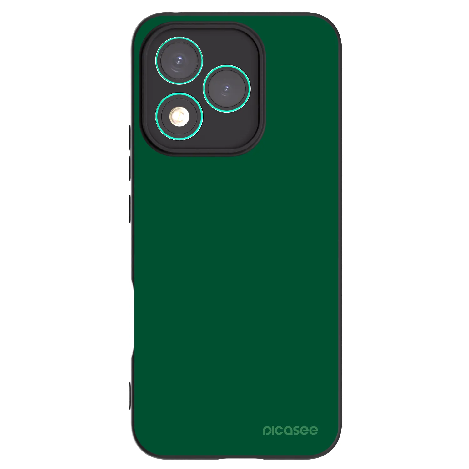 Picasee Μαύρη θήκη σιλικόνης για Honor 400 Lite 5G - Green Gleam