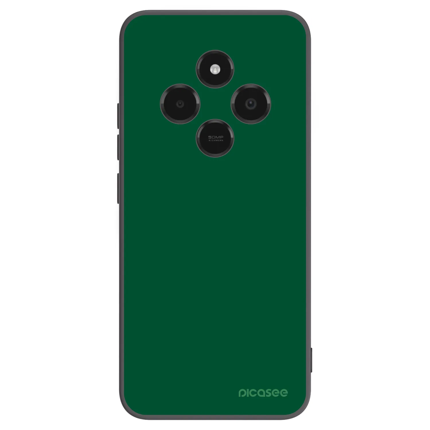 Picasee Μαύρη θήκη σιλικόνης για Xiaomi Poco C75 - Green Gleam