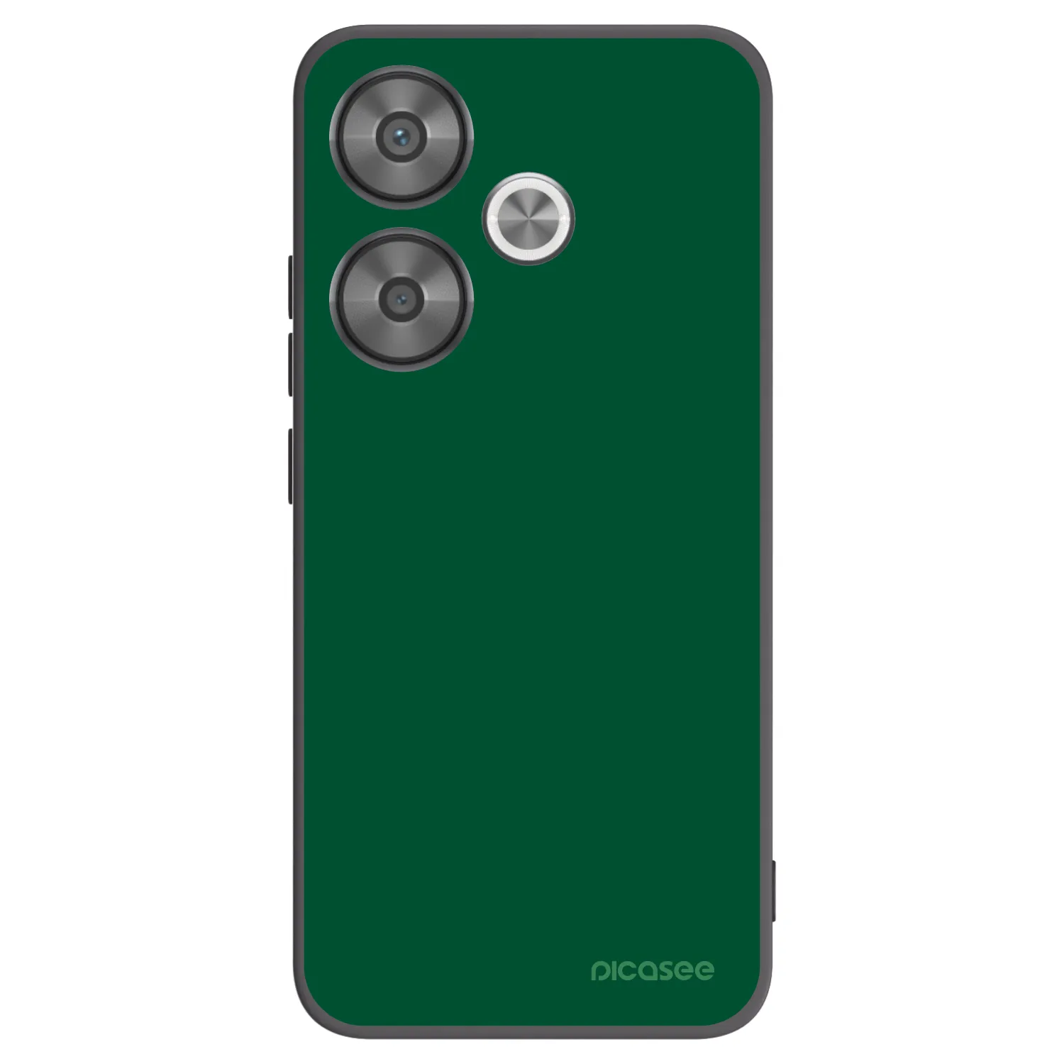 Picasee Μαύρη θήκη σιλικόνης για Xiaomi Poco F6 - Green Gleam