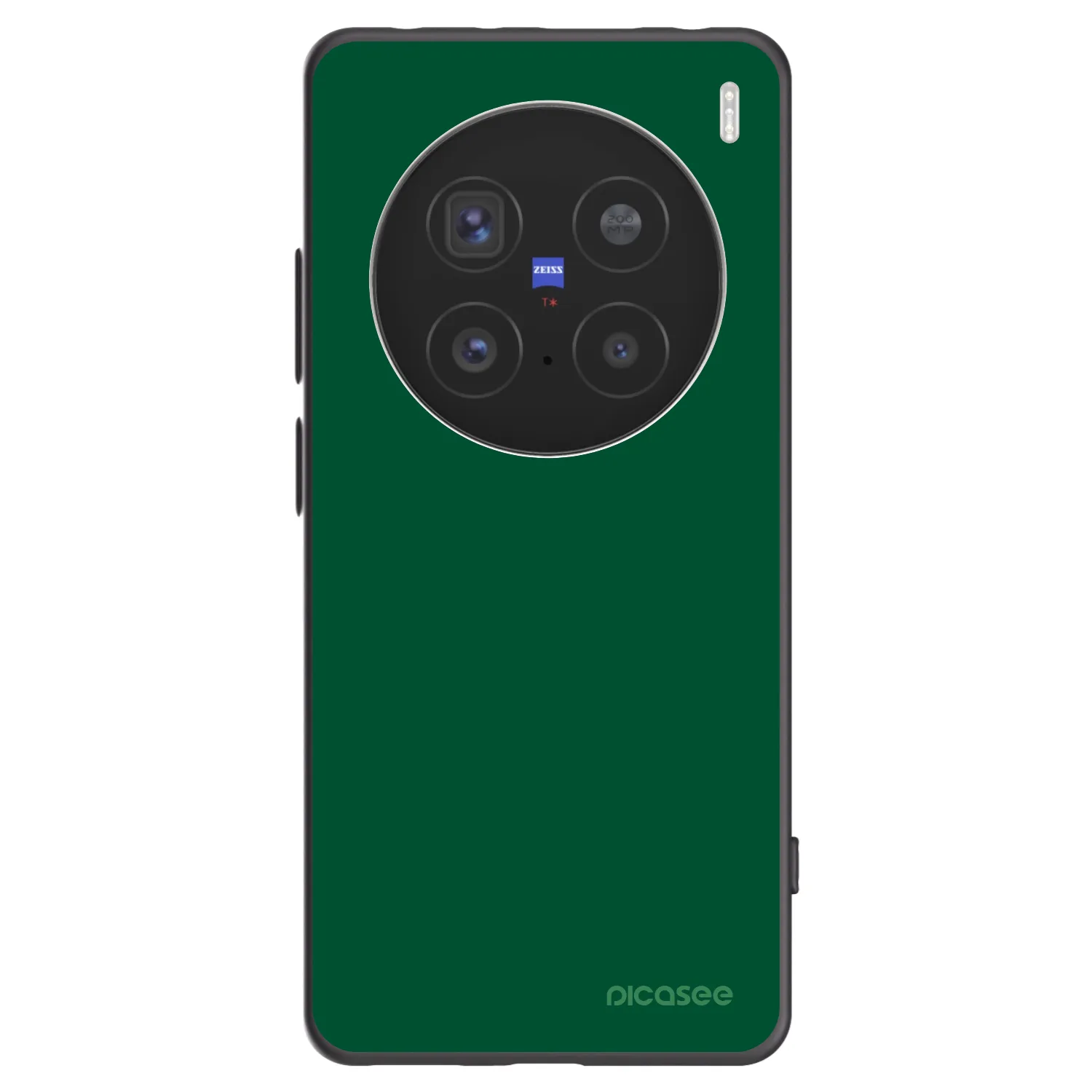 Picasee Μαύρη θήκη σιλικόνης για Vivo X200 Pro - Green Gleam