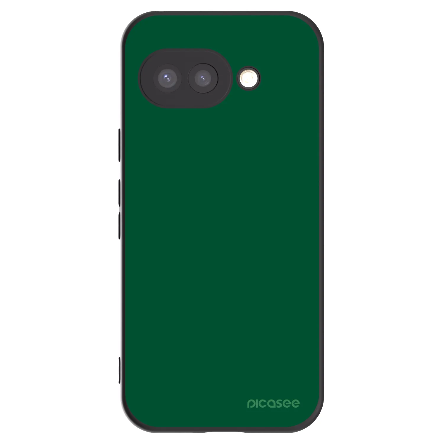 Picasee Μαύρη θήκη σιλικόνης για Google Pixel 9a - Green Gleam