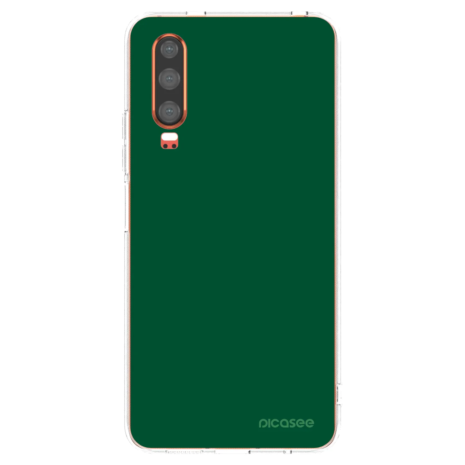 Picasee διαφανής θήκη σιλικόνης Huawei P30 - Green Gleam