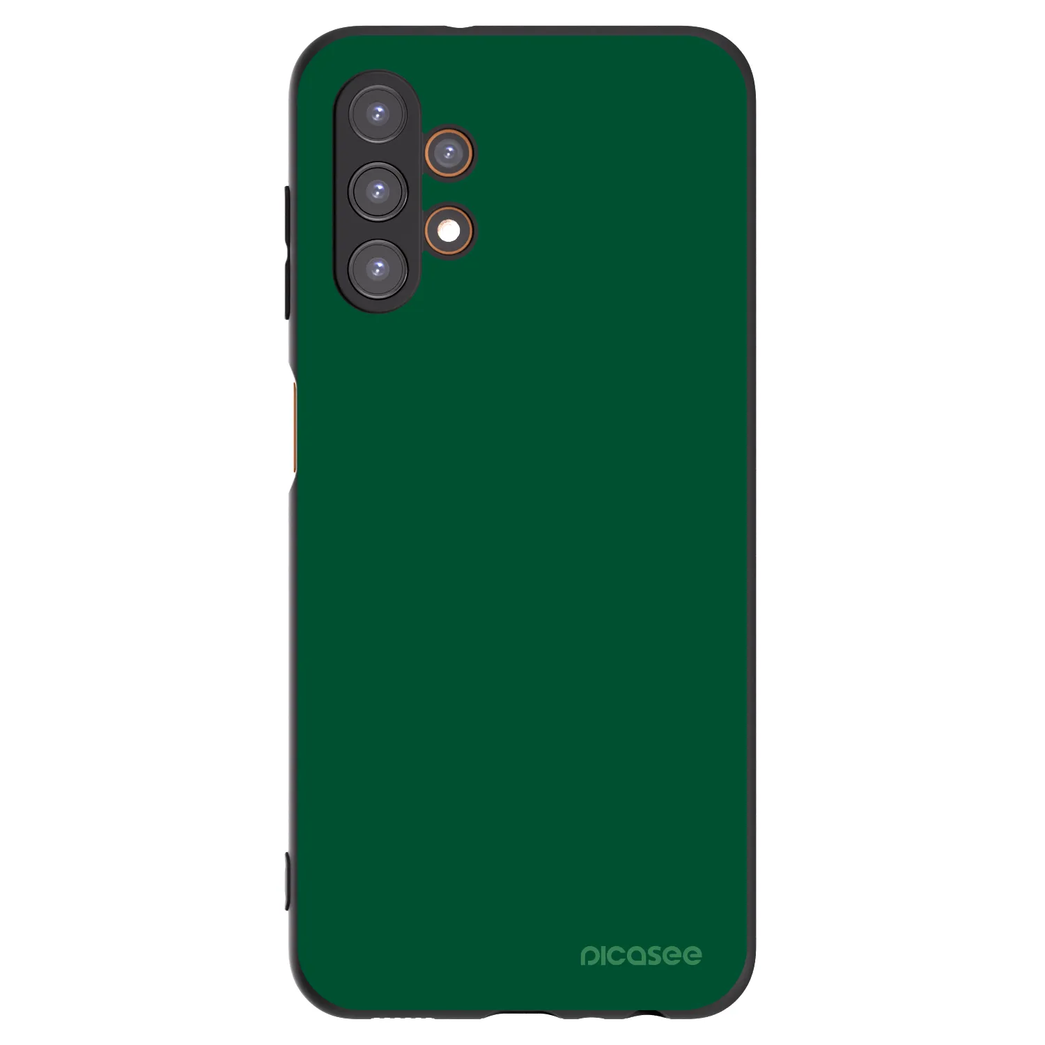Picasee Μαύρη θήκη σιλικόνης για Samsung Galaxy A13 5G - Green Gleam