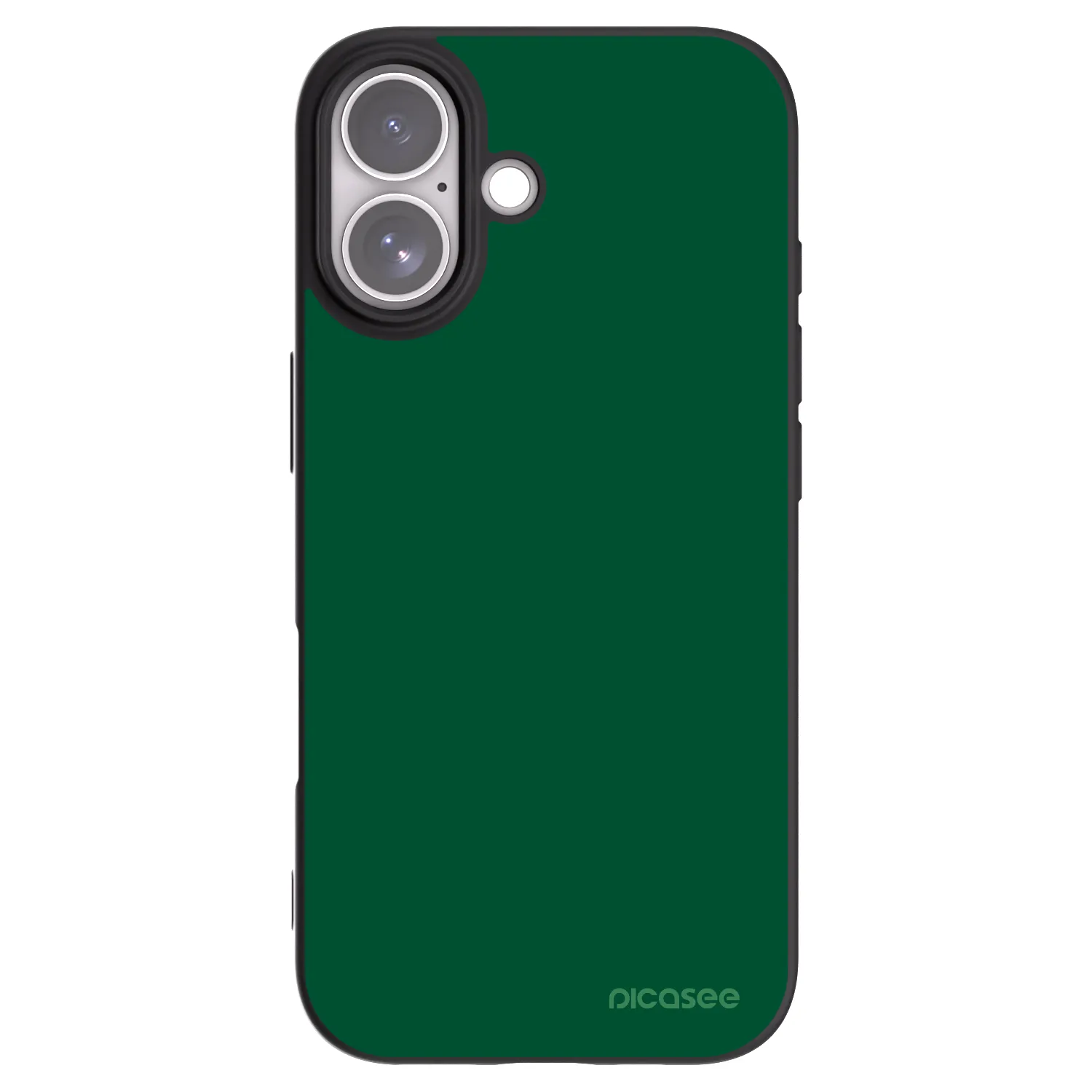 Picasee Μαύρη θήκη σιλικόνης για Apple iPhone 17 - Green Gleam