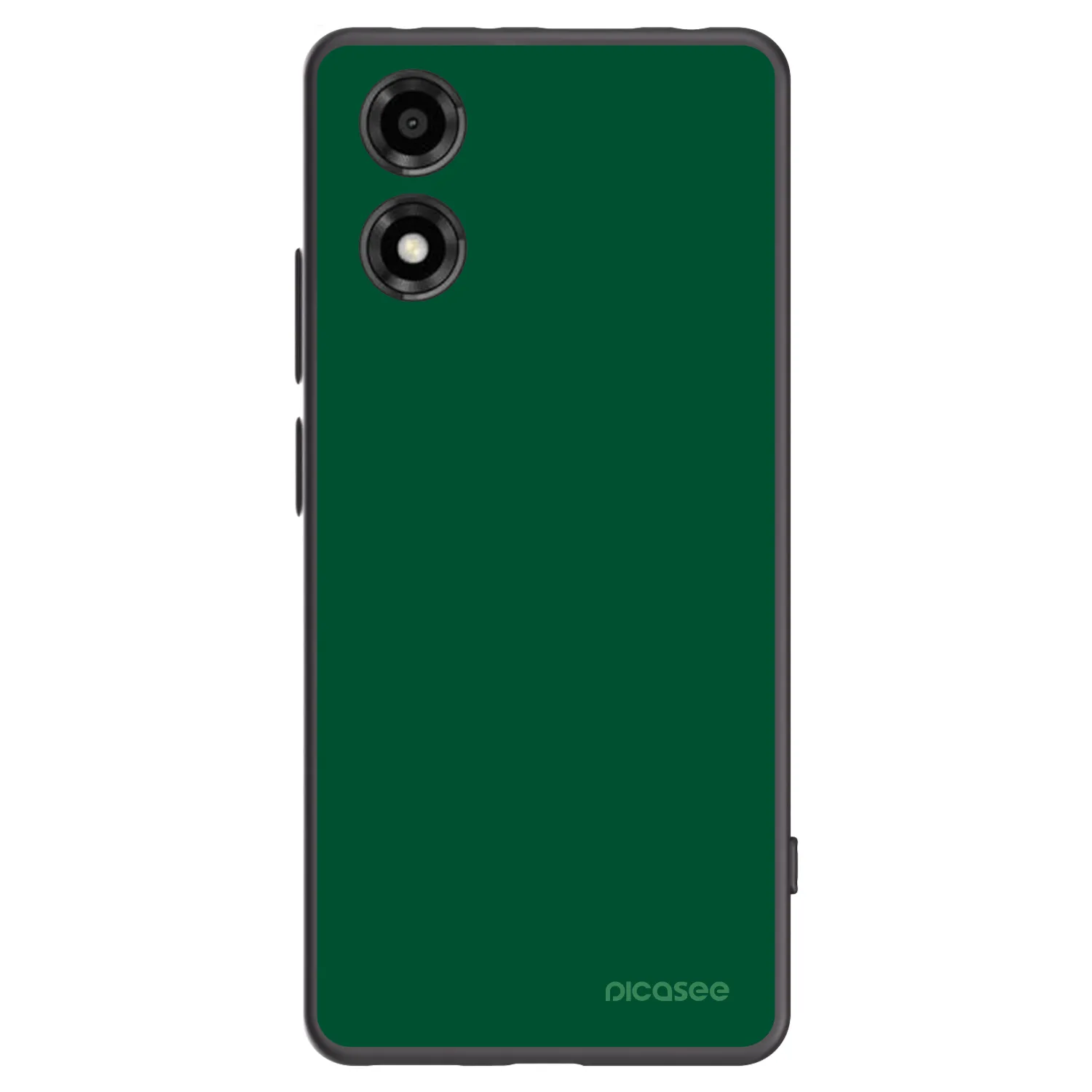 Picasee Μαύρη θήκη σιλικόνης για Motorola Moto E14 - Green Gleam
